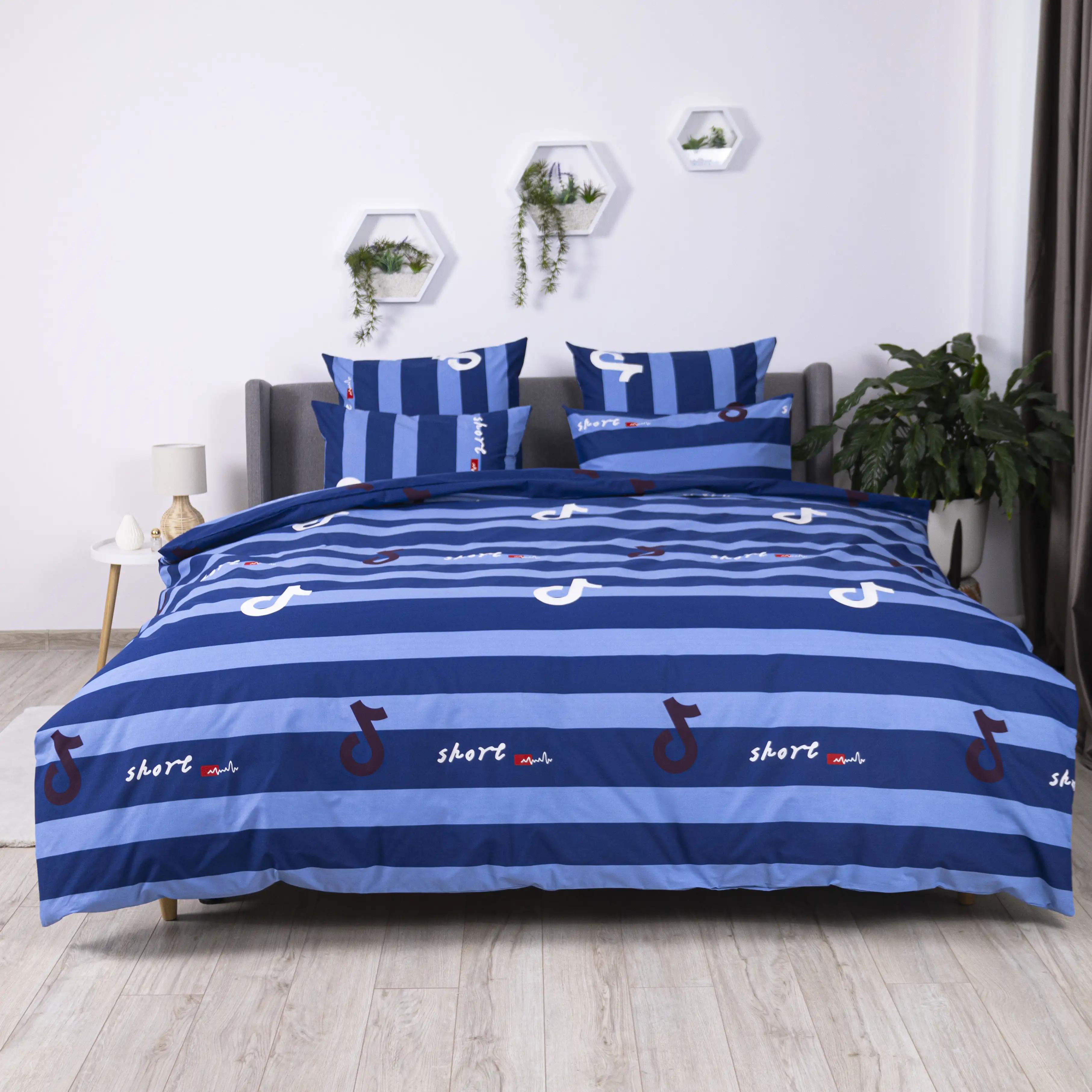 Постельное белье ТЕП "Soft dreams" Line Blue, 70x70, евро - Фото 2