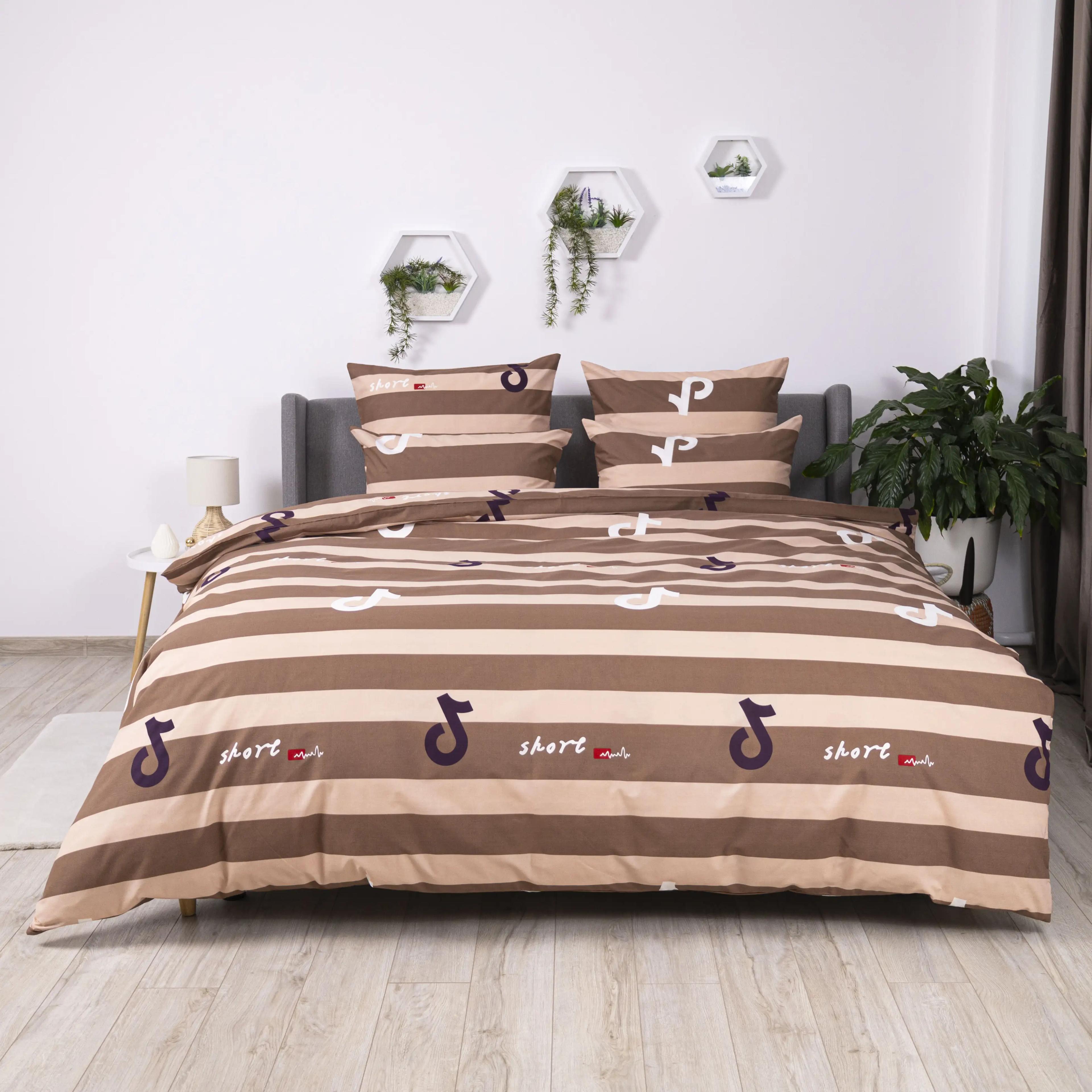 Постельное белье ТЕП "Soft dreams" Line Brown, 70x70, евро - Фото 2