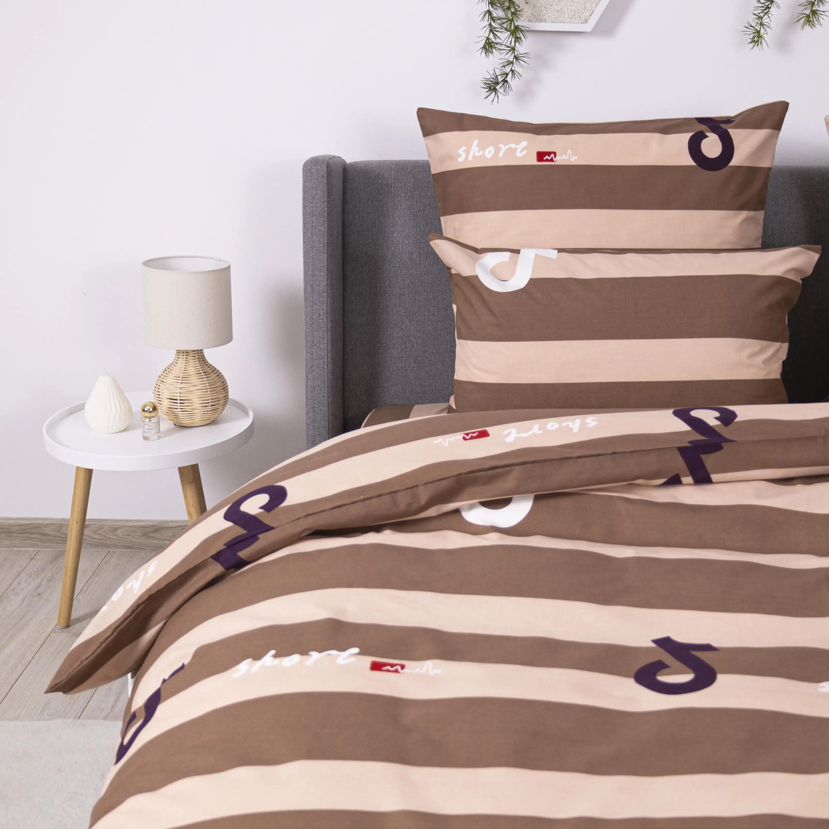 Постельное белье ТЕП "Soft dreams" Line Brown, 70x70, евро - Фото 5