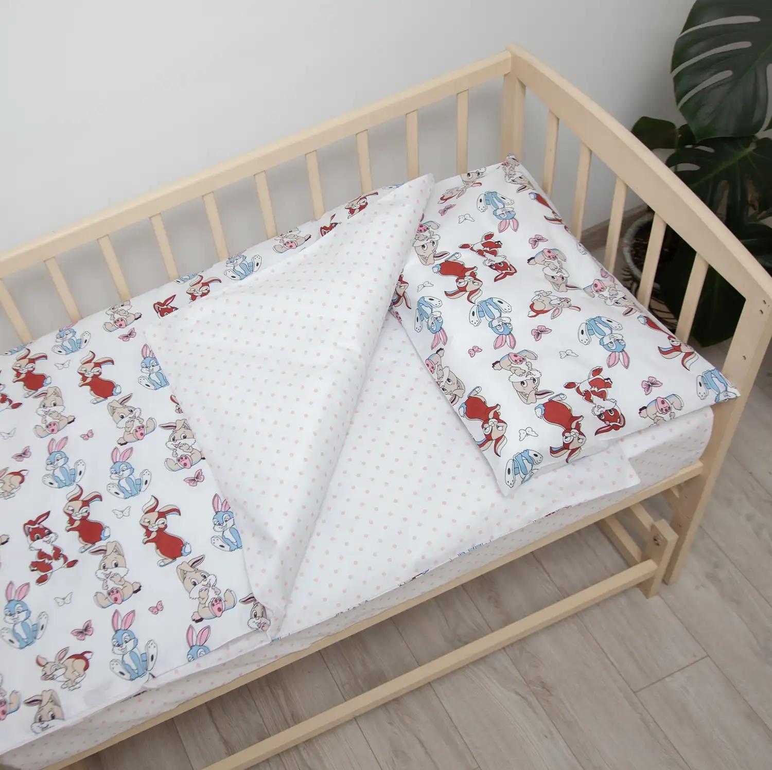 Bedding Sets "TEPIK" age: 1-3 years Mili zaychenyatka (pink), baby - Photo 3