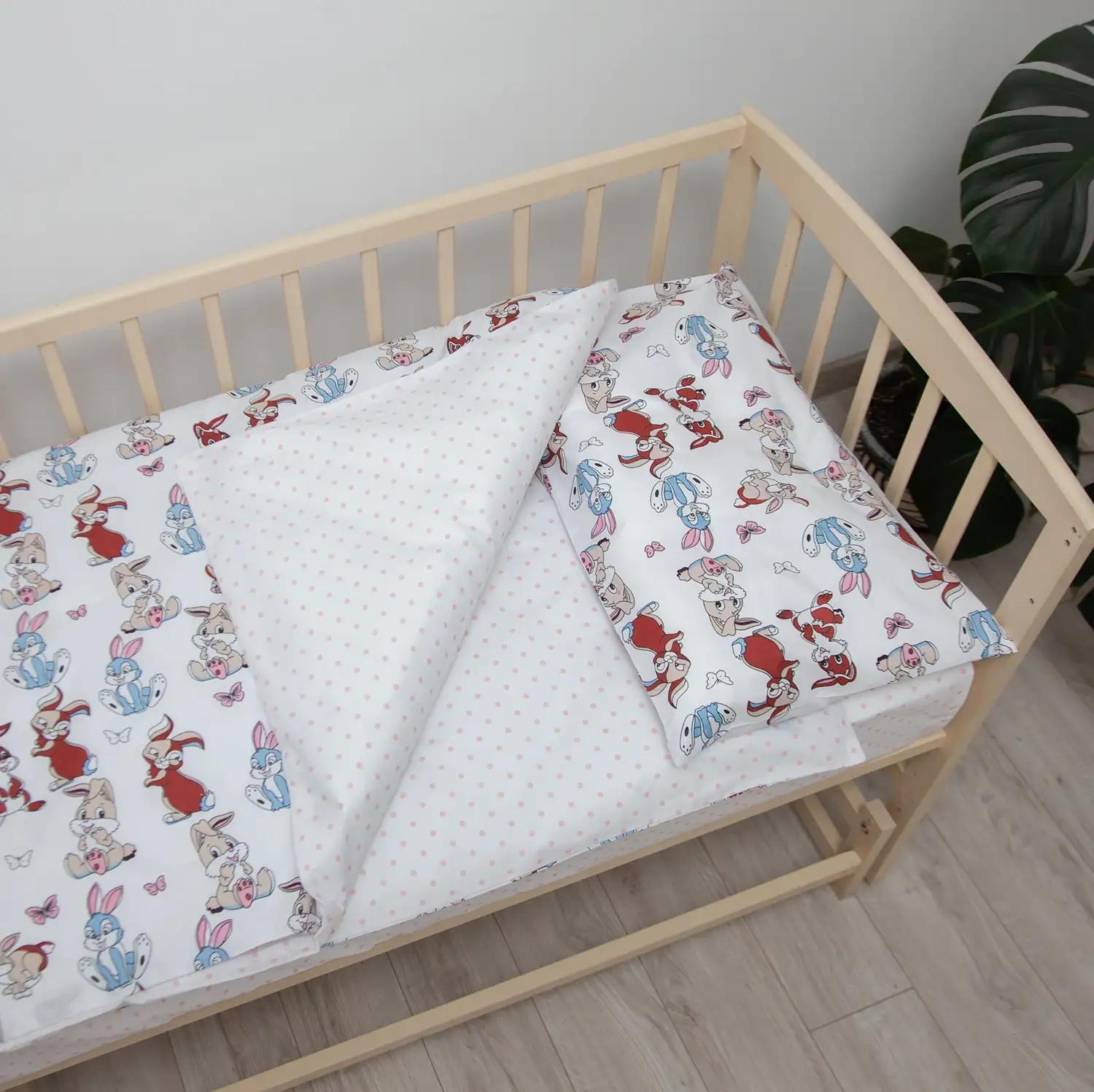 Bedding Sets "TEPIK" age: 1-3 years Mili zaychenyatka (pink), baby - Photo 4