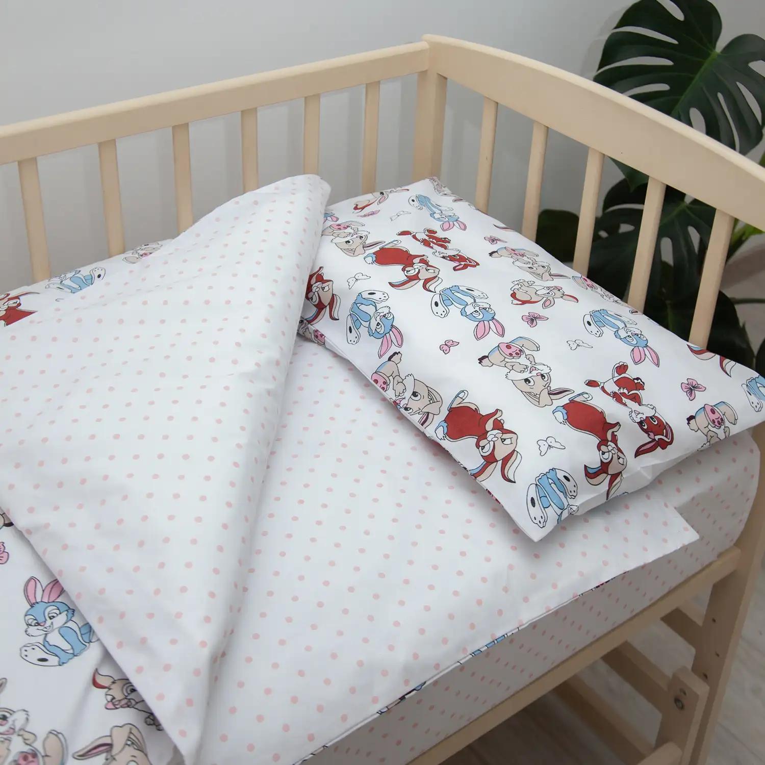 Bedding Sets "TEPIK" age: 1-3 years Mili zaychenyatka (pink), baby - Photo 5
