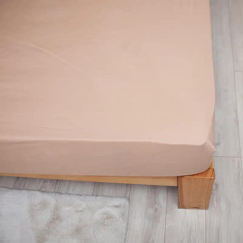 Sheet “NATHNENNYA” with an elastic band Coffe, 140x200 - Photo 3