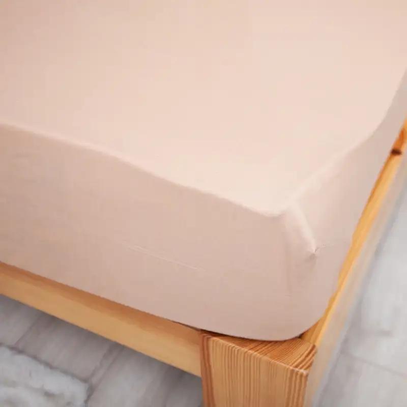 Sheet “NATHNENNYA” with an elastic band Coffe, 140x200 - Photo 4