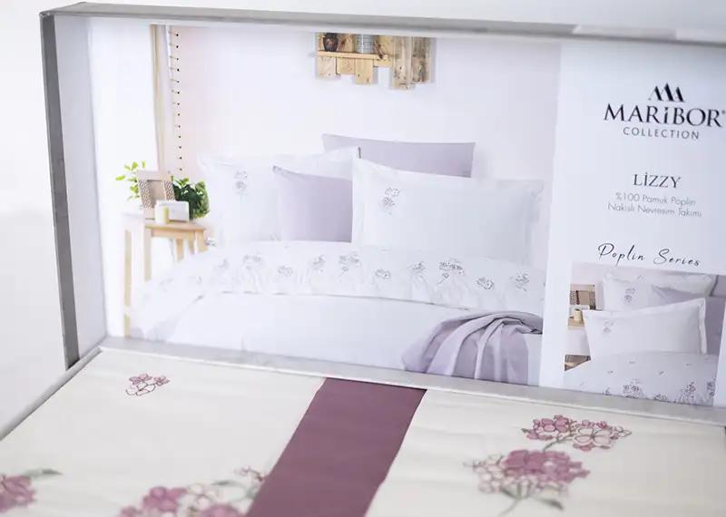 Bedding set ‘MARIBOR POPLIN’ Lizzy cream, euro - Photo 2