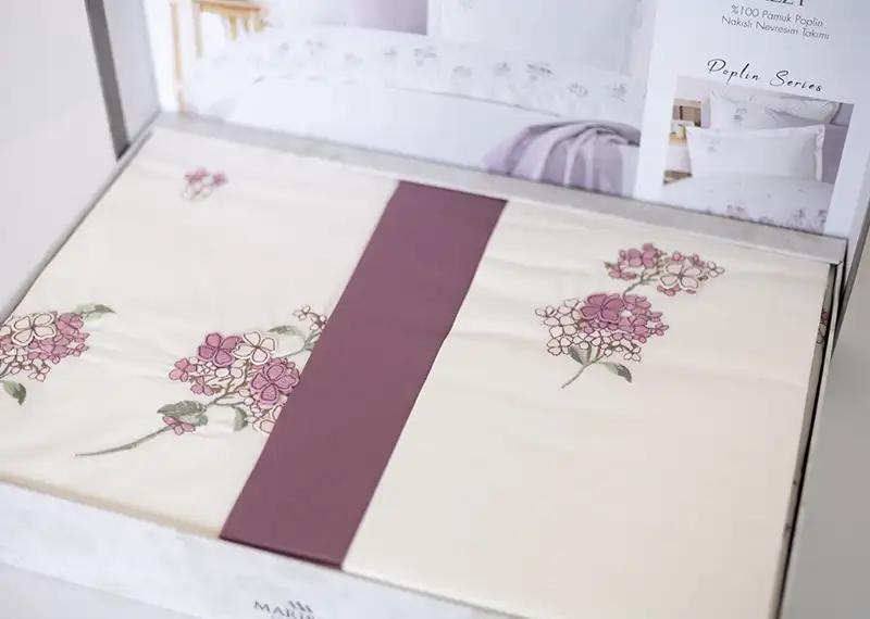 Bedding set ‘MARIBOR POPLIN’ Lizzy cream, euro - Photo 3
