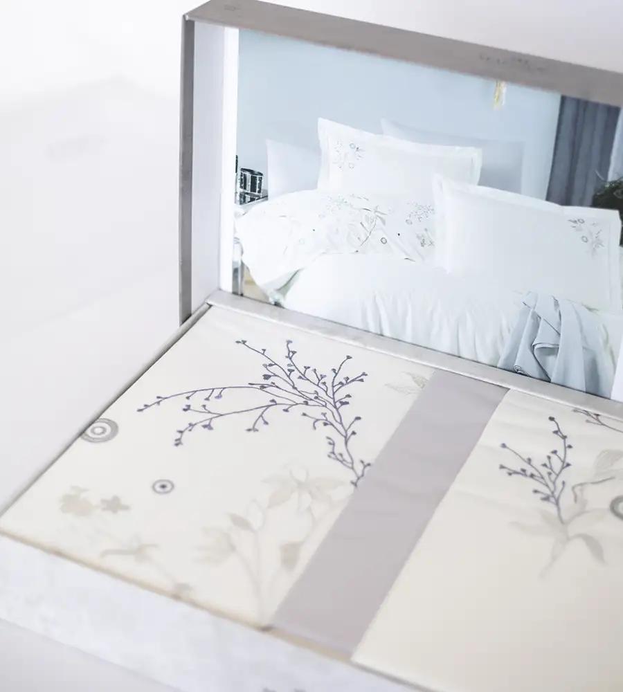 Bedding set ‘MARIBOR POPLIN’ Breezza cream, euro - Photo 3