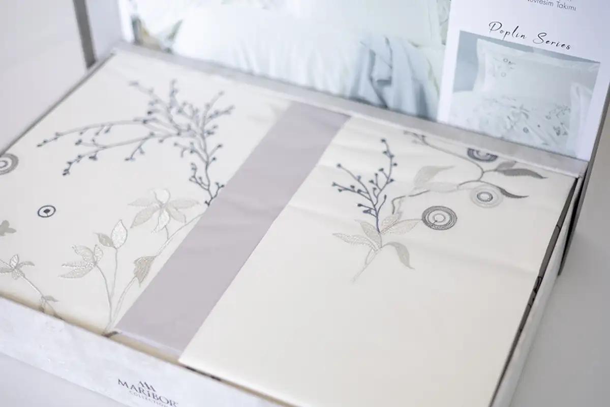 Bedding set ‘MARIBOR POPLIN’ Breezza cream, euro - Photo 5