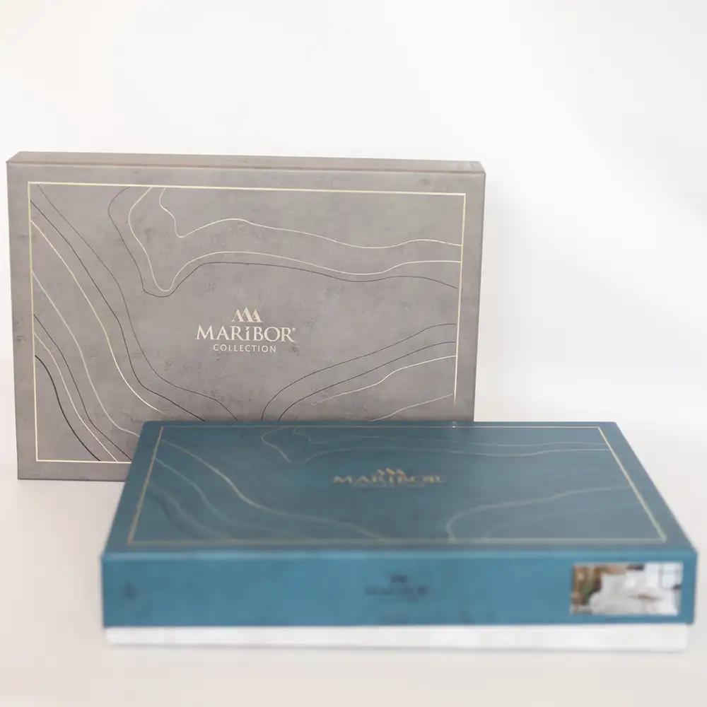 Комплект постільної білизни "MARIBOR SATIN" Line Brown, євро - Фото 5