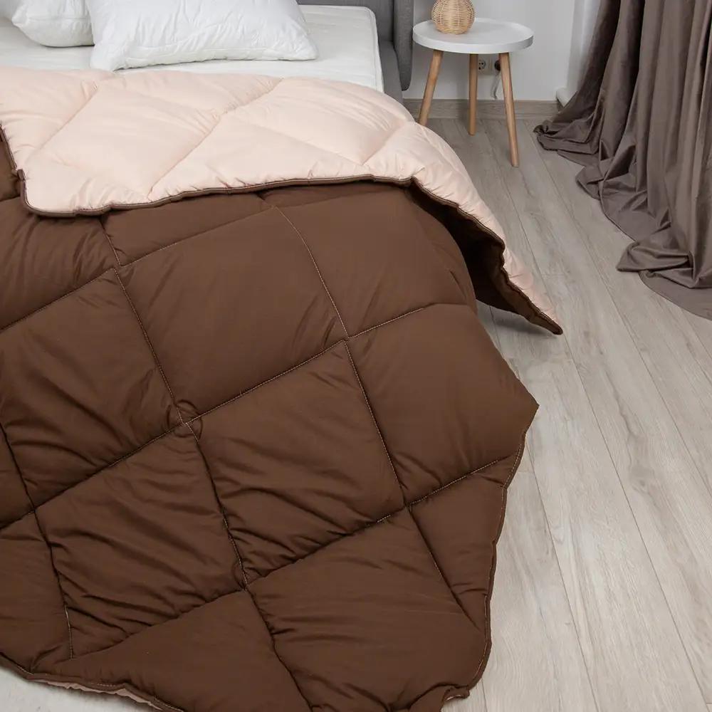 Ковдра "ALASKA" (450г/м2) Коричнева комбінована, 180x205 - Фото 2