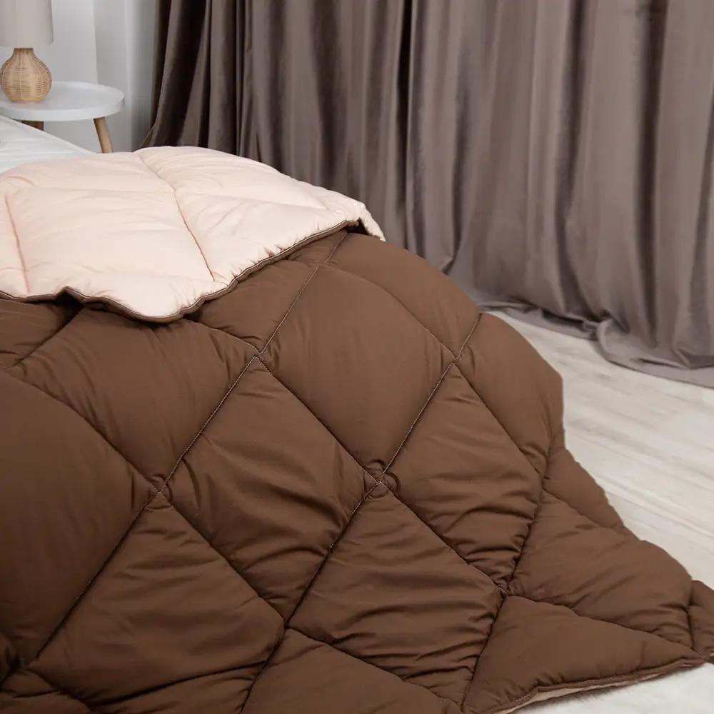 Ковдра "ALASKA" (450г/м2) Коричнева комбінована, 180x205 - Фото 3