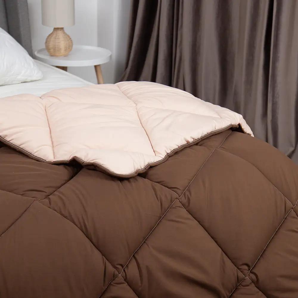 Ковдра "ALASKA" (450г/м2) Коричнева комбінована, 180x205 - Фото 4