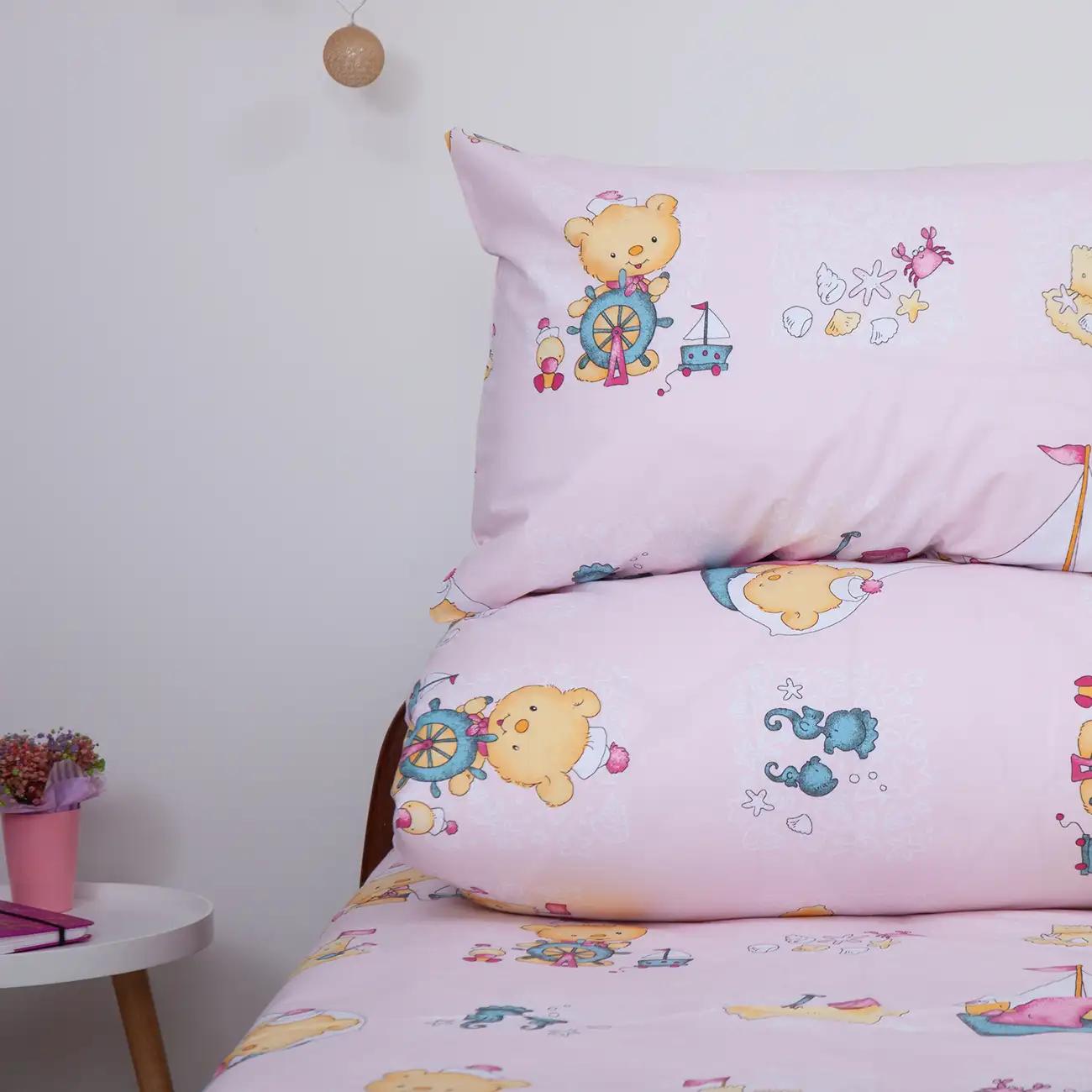 Постельное белье ТЕП "Soft dreams" Розовый морячок, 50x70, подростковая - Фото 2