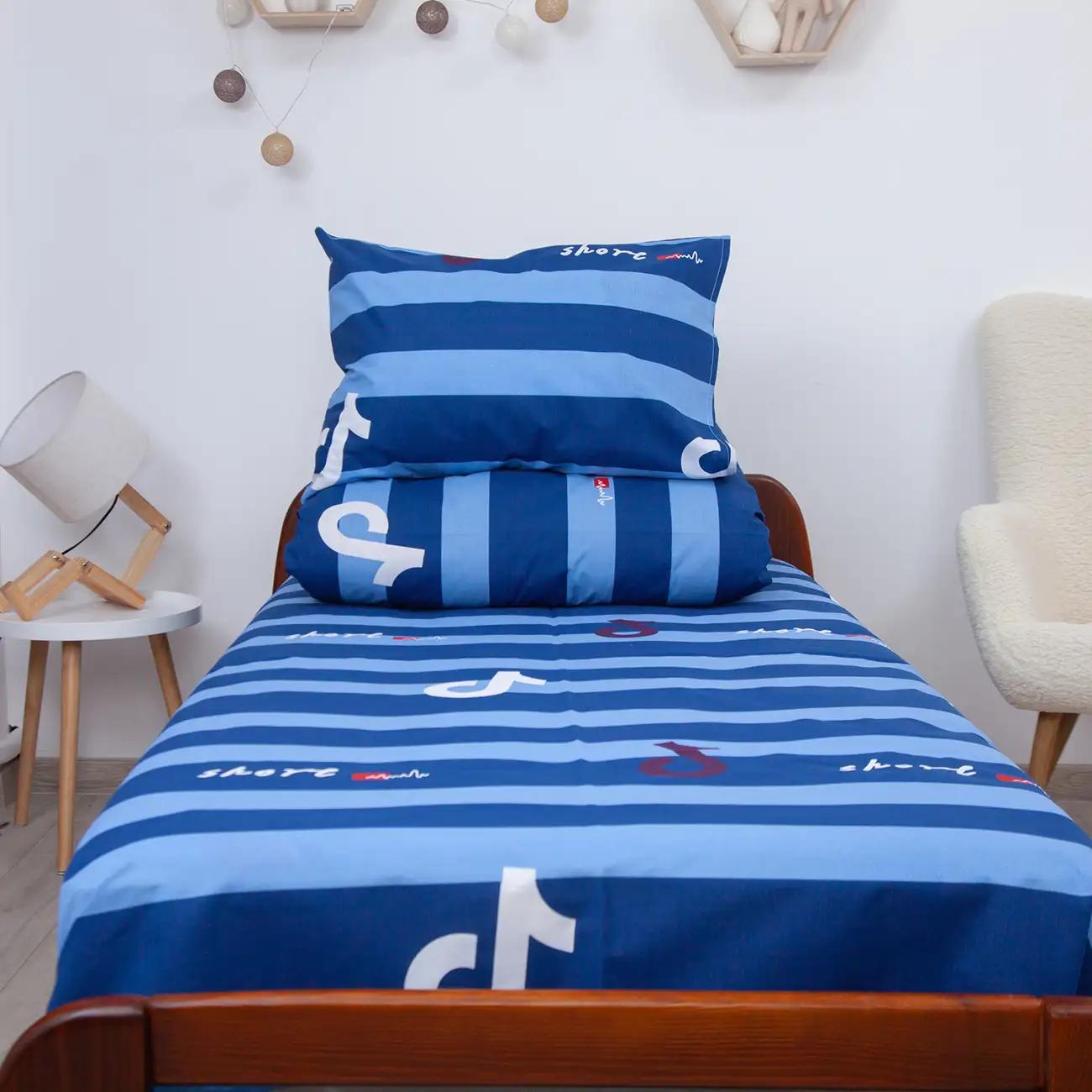 Постельное белье ТЕП "Soft dreams" Тренди (синий), 50x70, подростковая - Фото 6