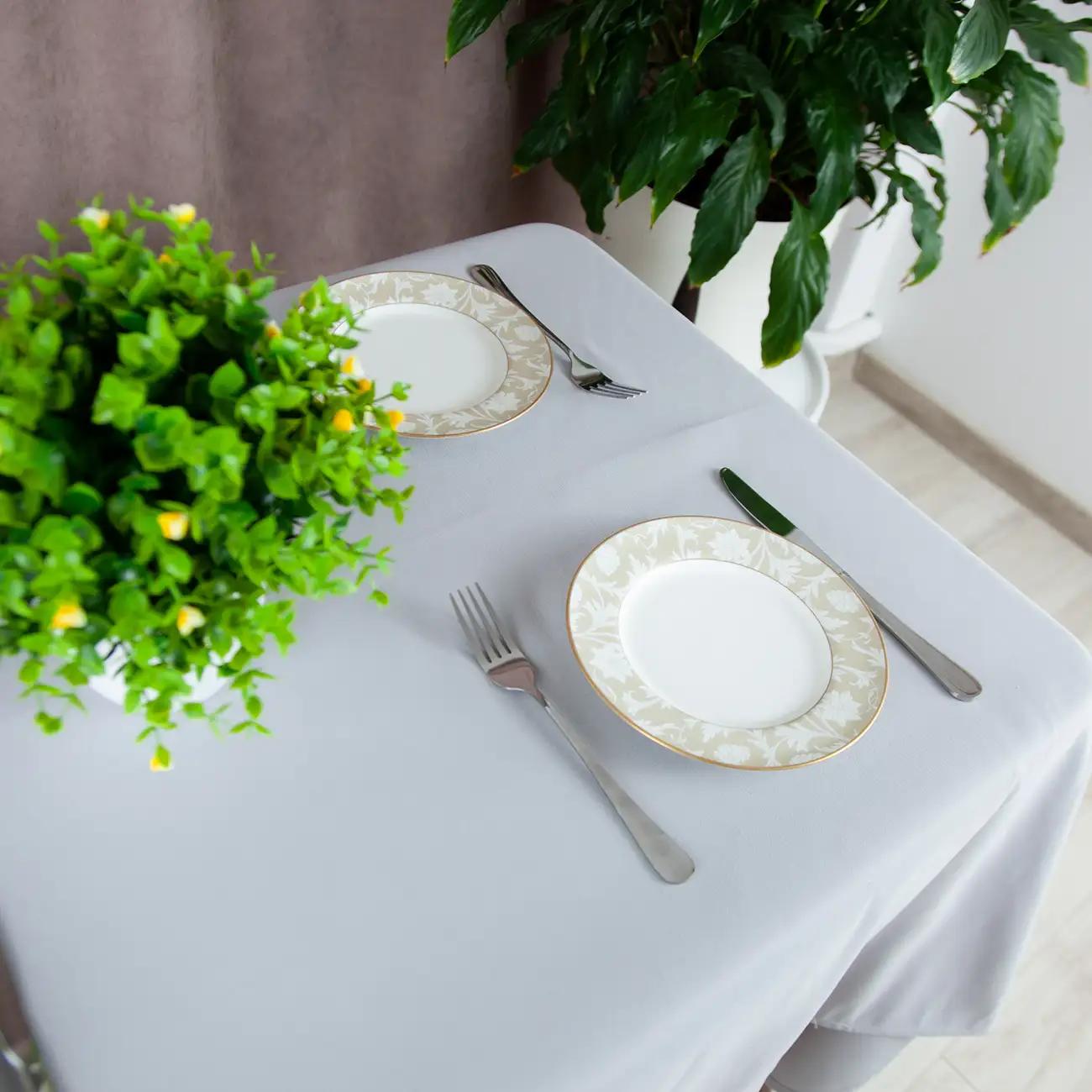 Tablecloth "Aquastop" water repellent Light Gray, 150x200 - Photo 8