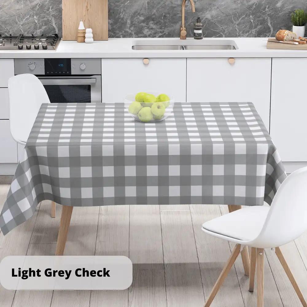 Скатертина "Panama" водовідштовхуюча Light Gray Check