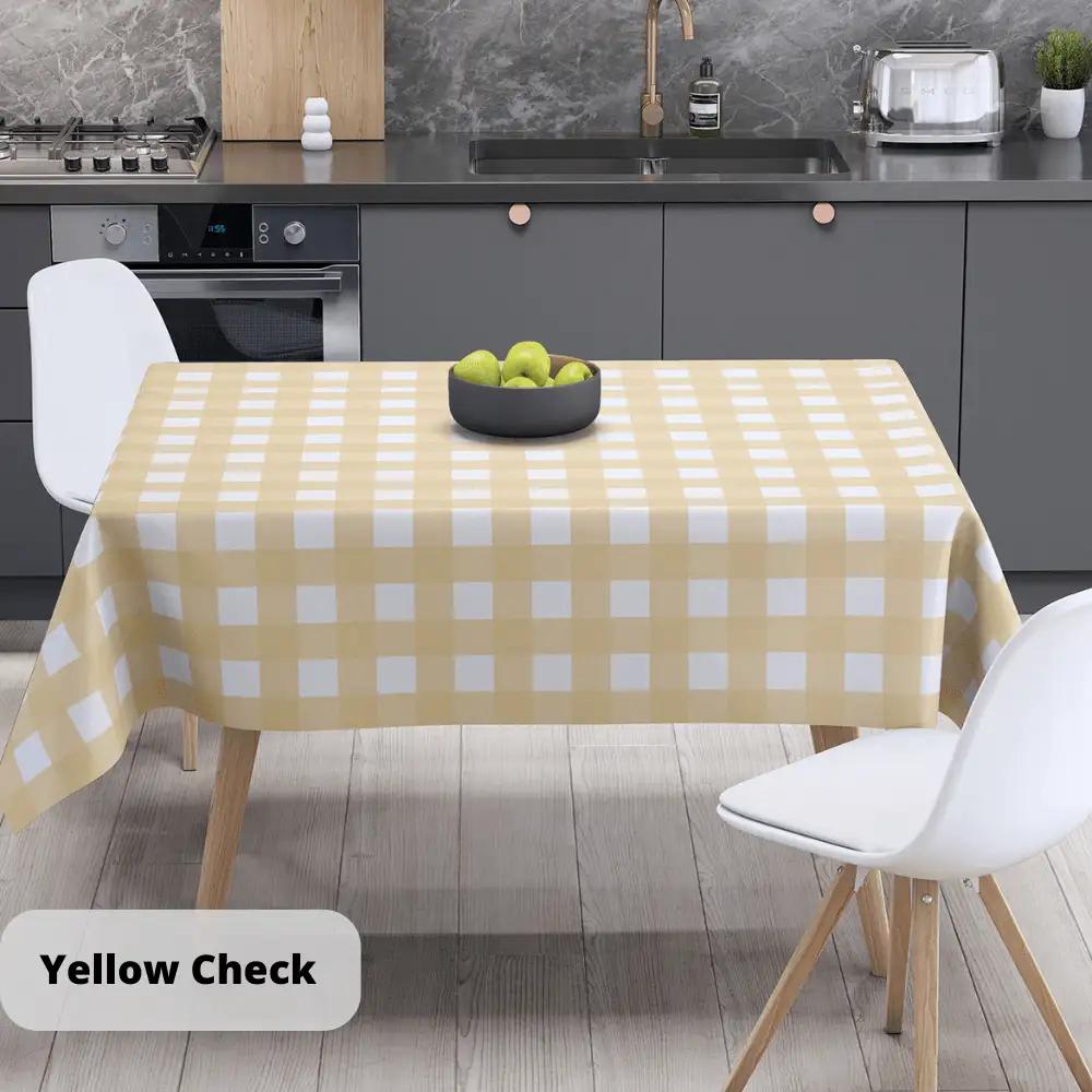 Скатерть "Panama" водоотталкивающая Yellow Check