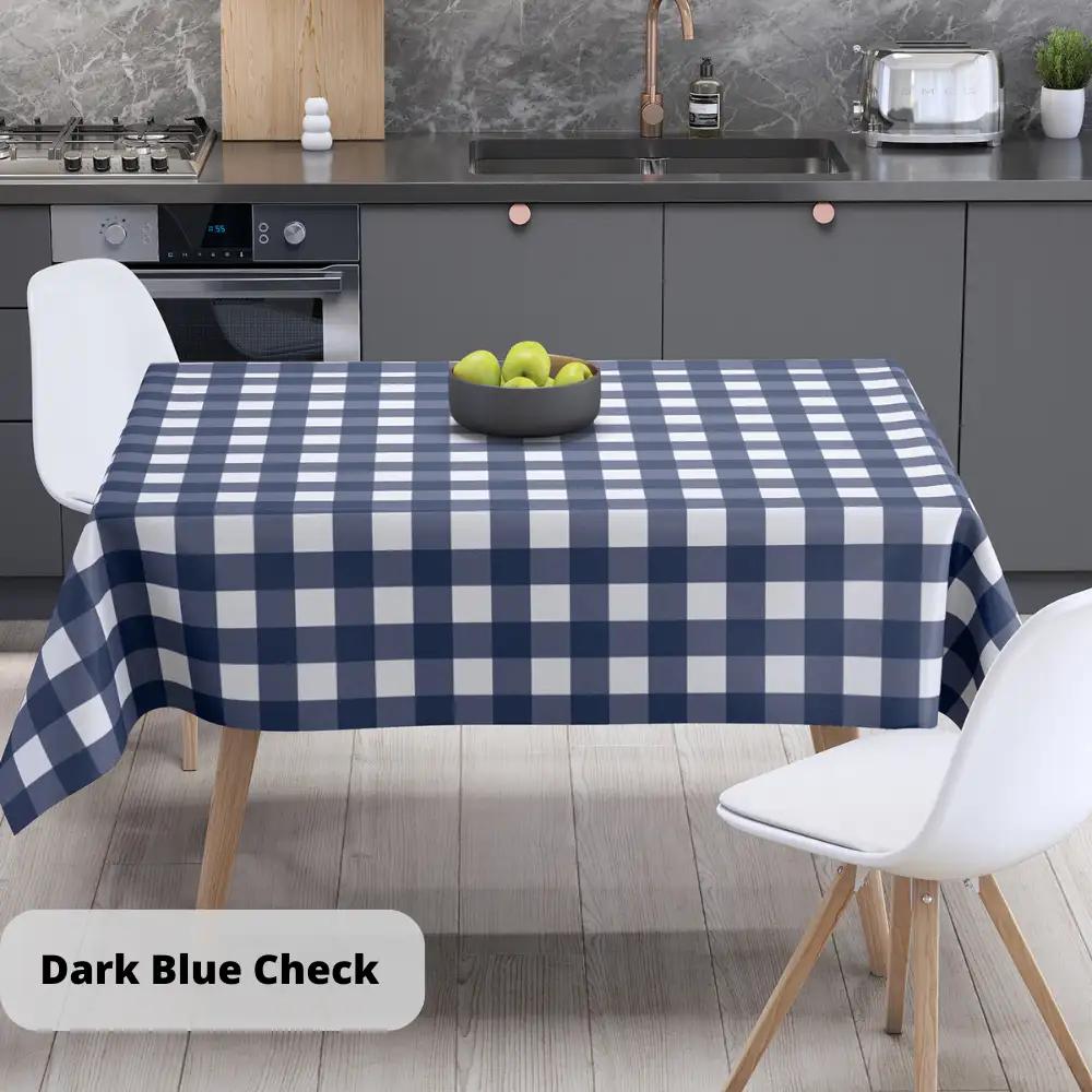 Скатерть "Panama" водоотталкивающая Dark Blue Check
