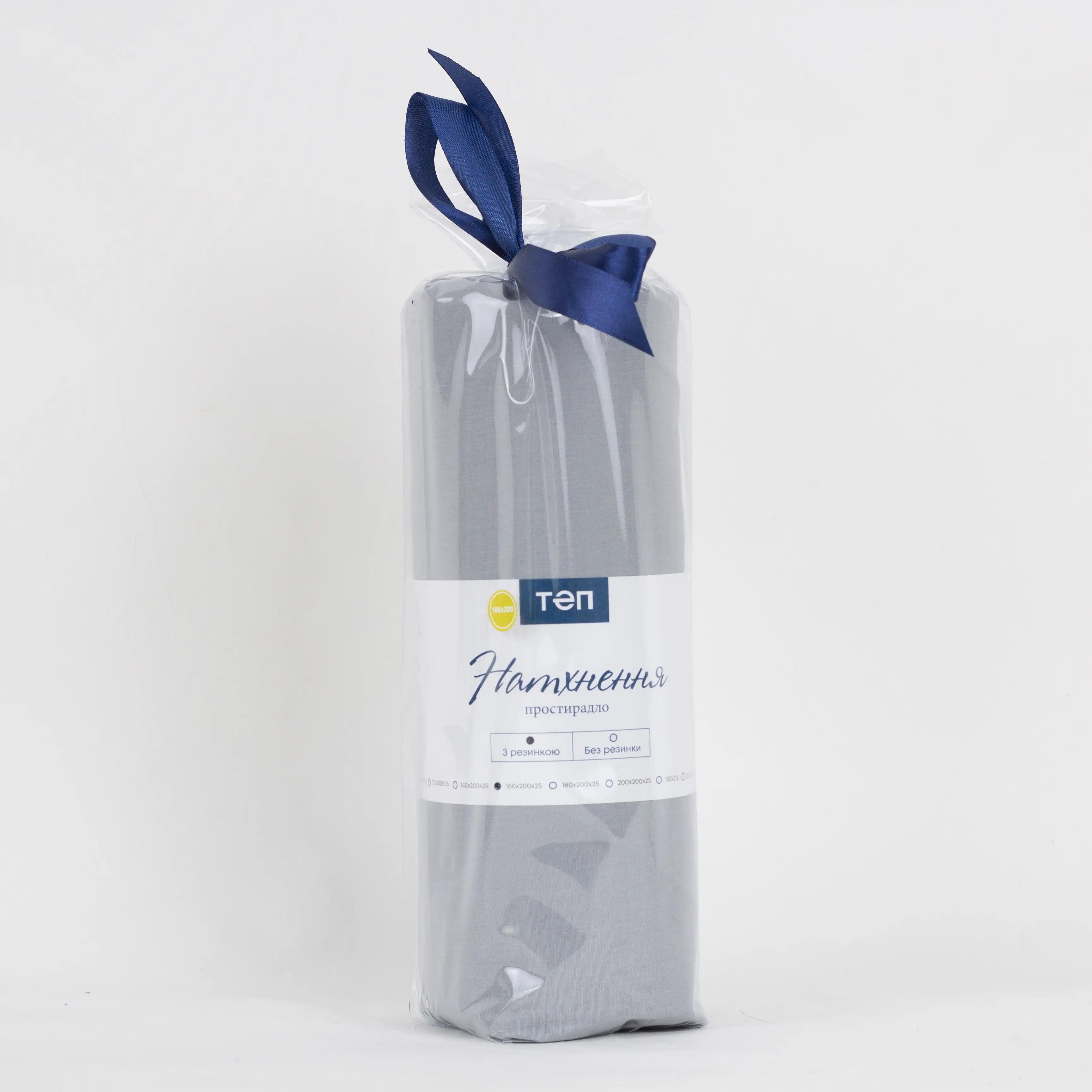 Простирадло "НАТХНЕННЯ" з резинкою Сірий, 200x200 - Фото 6