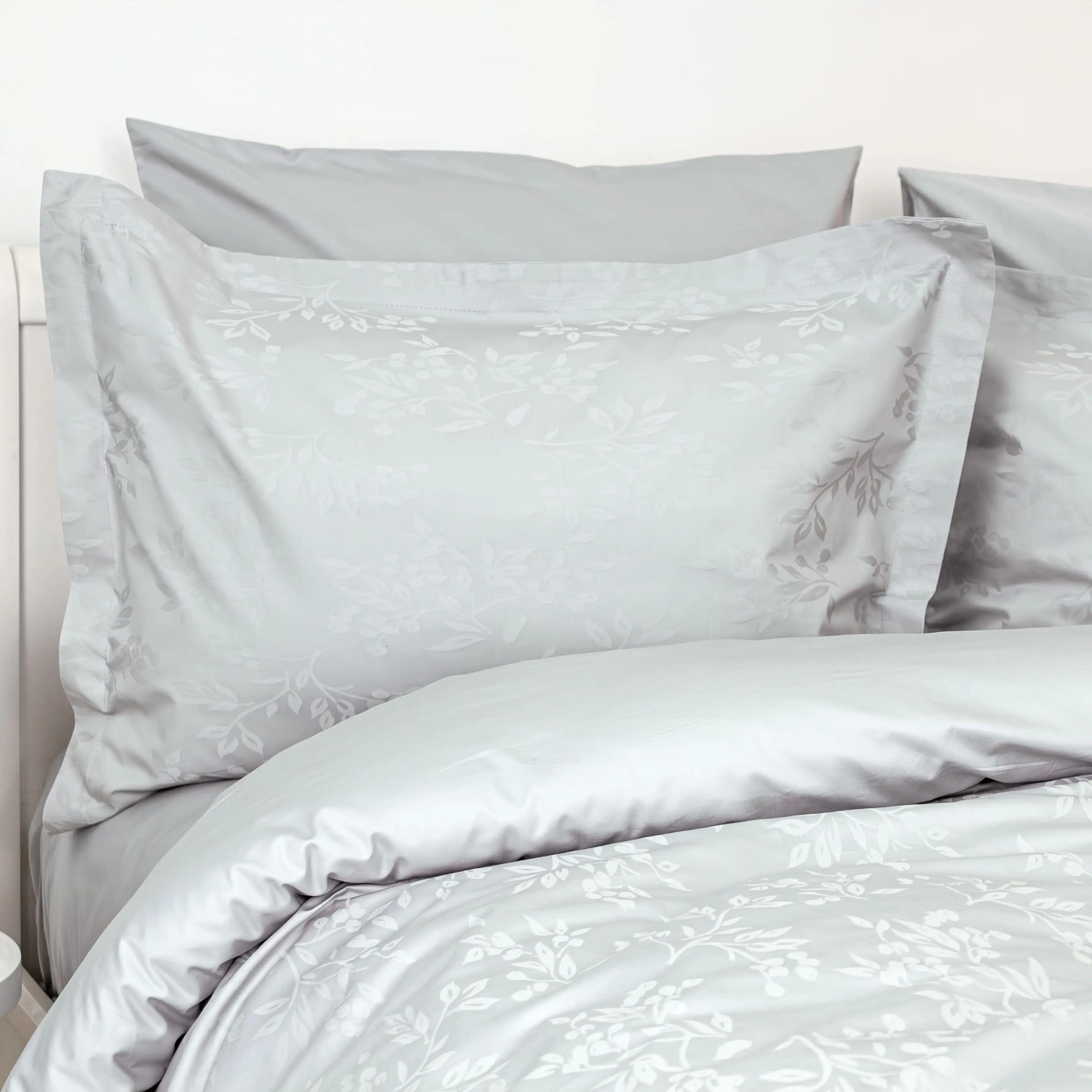 Комплект постельного белья ТЕП "Grace Jacquard" Light Grey, евро - Фото 4
