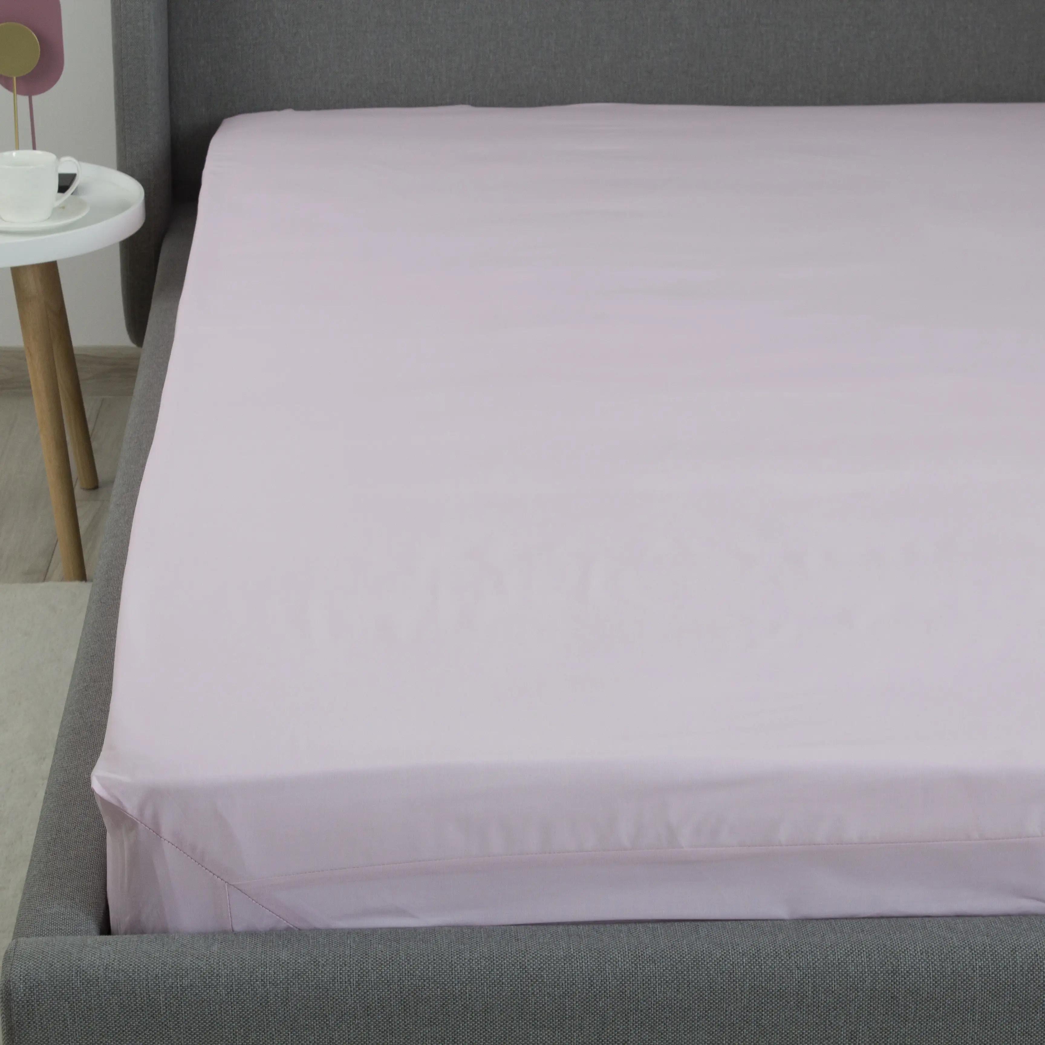 Sheet "NATHNENNYA" with an elastic band Light Pink, 160x200 - Photo 3