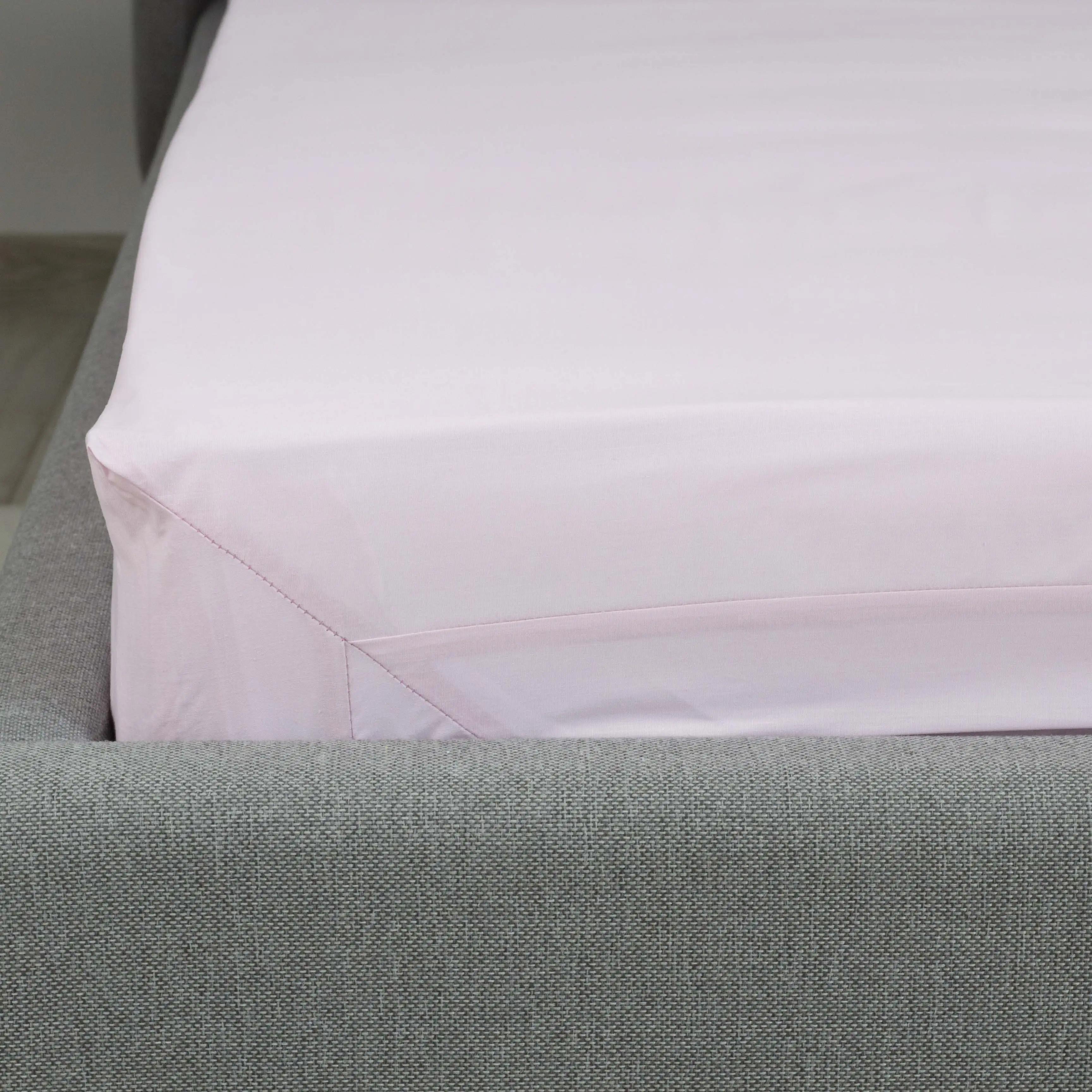 Sheet "NATHNENNYA" with an elastic band Light Pink, 160x200 - Photo 4