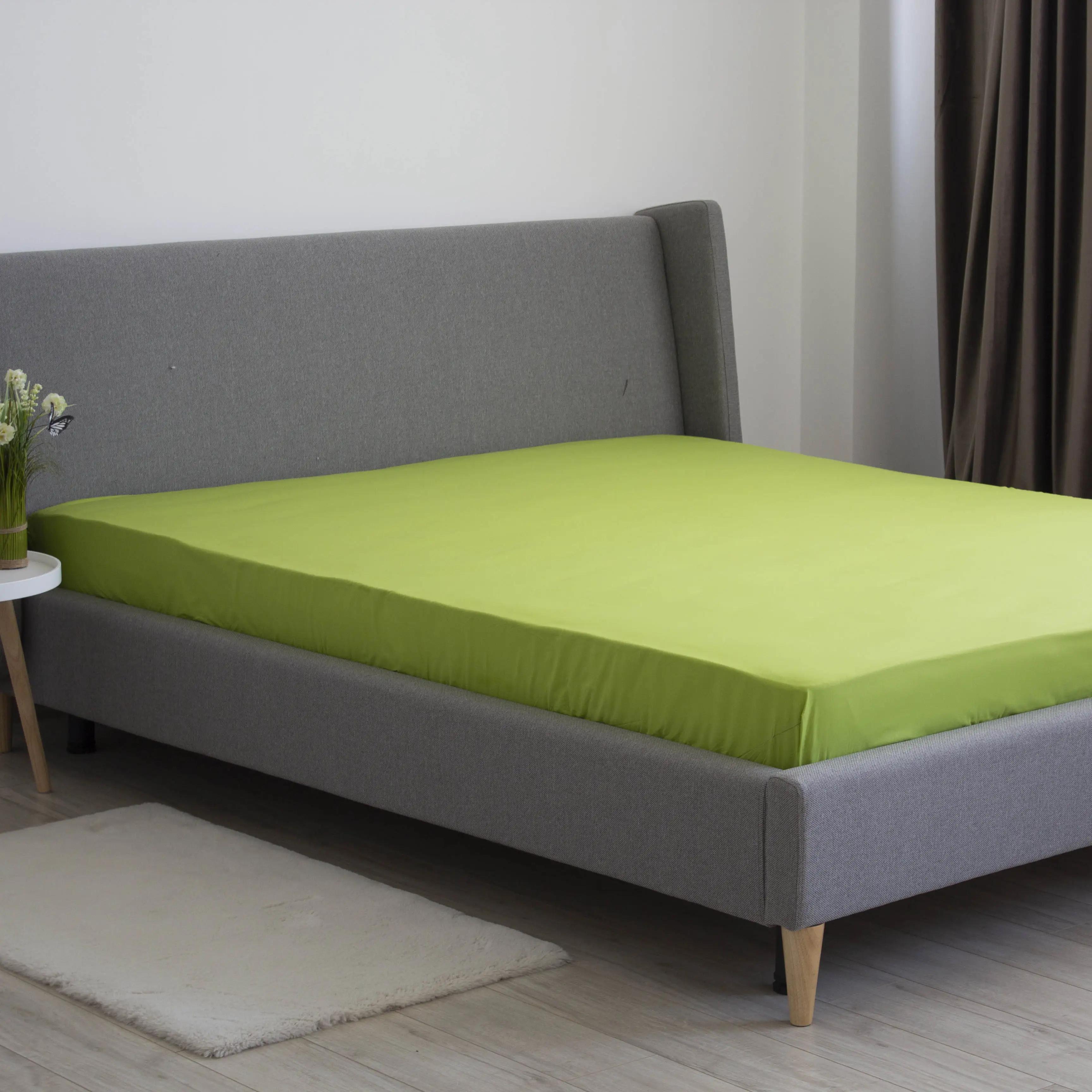 Sheet "NATHNENNYA" with an elastic band Herbal Green, 200x200 - Photo 2