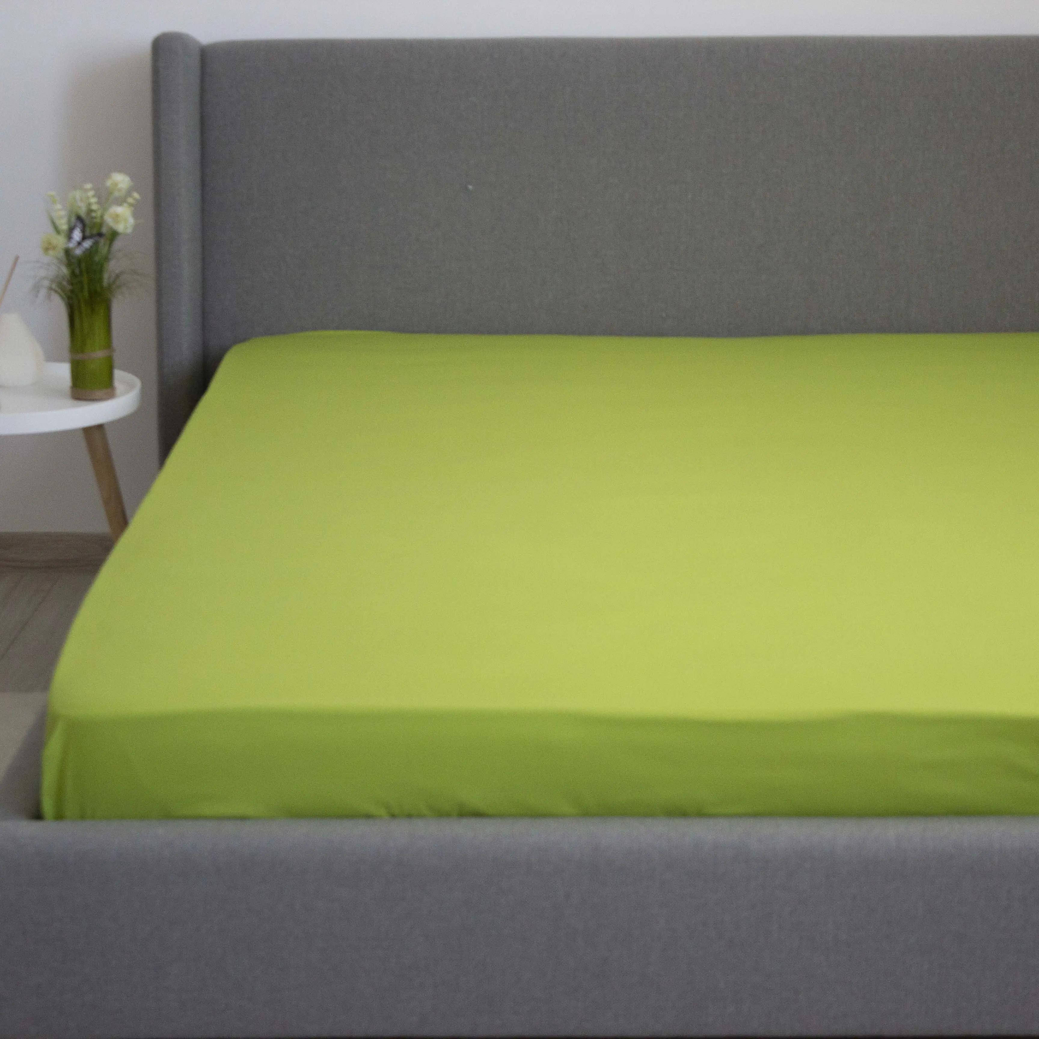 Sheet "NATHNENNYA" with an elastic band Herbal Green, 200x200 - Photo 3