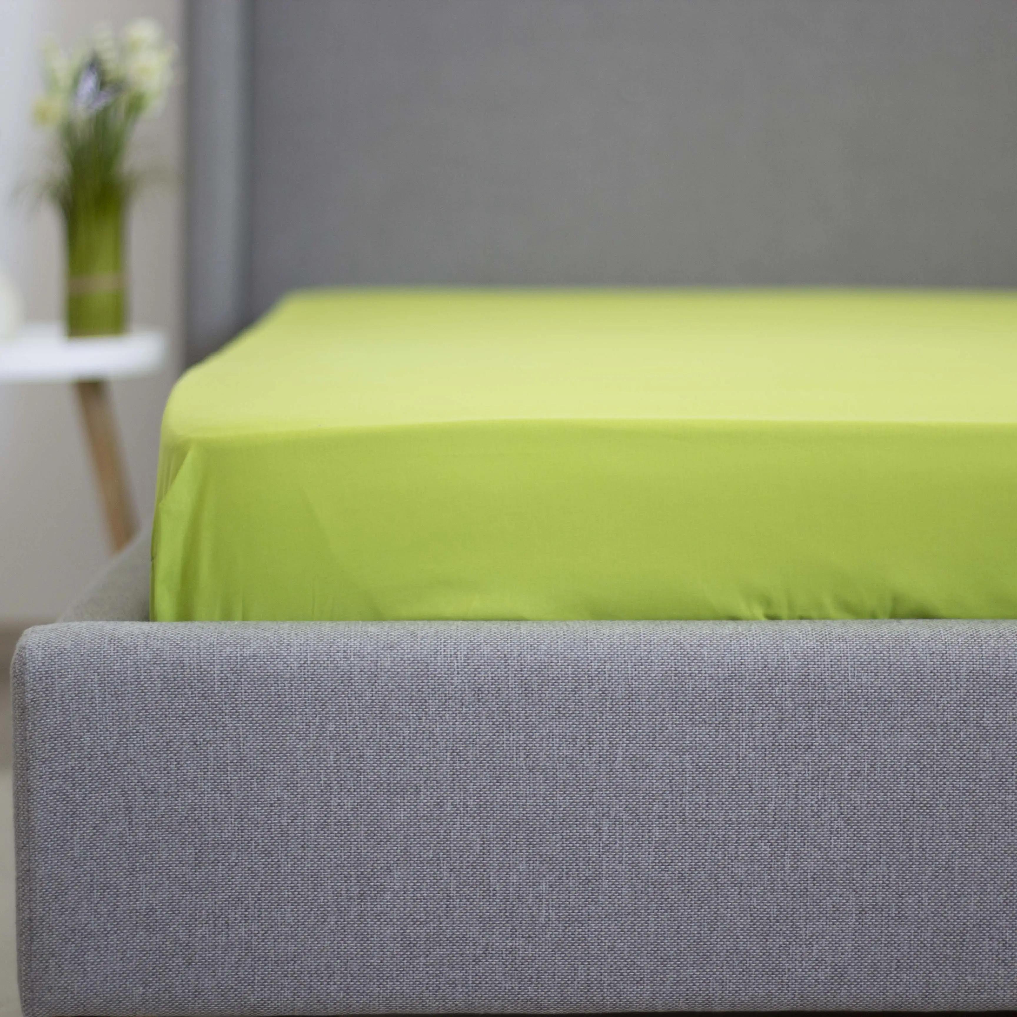 Sheet "NATHNENNYA" with an elastic band Herbal Green, 200x200 - Photo 4