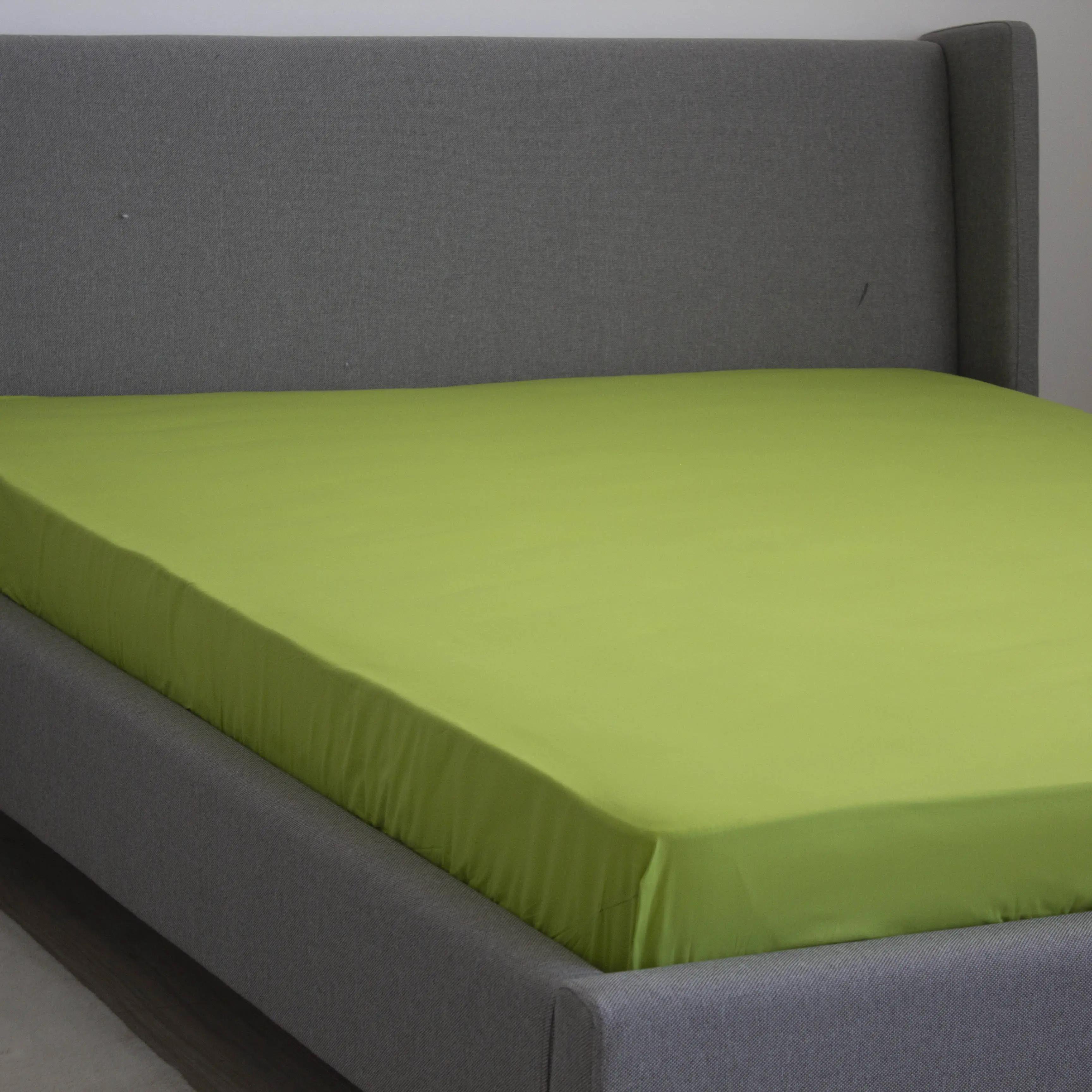 Sheet "NATHNENNYA" with an elastic band Herbal Green, 200x200 - Photo 5