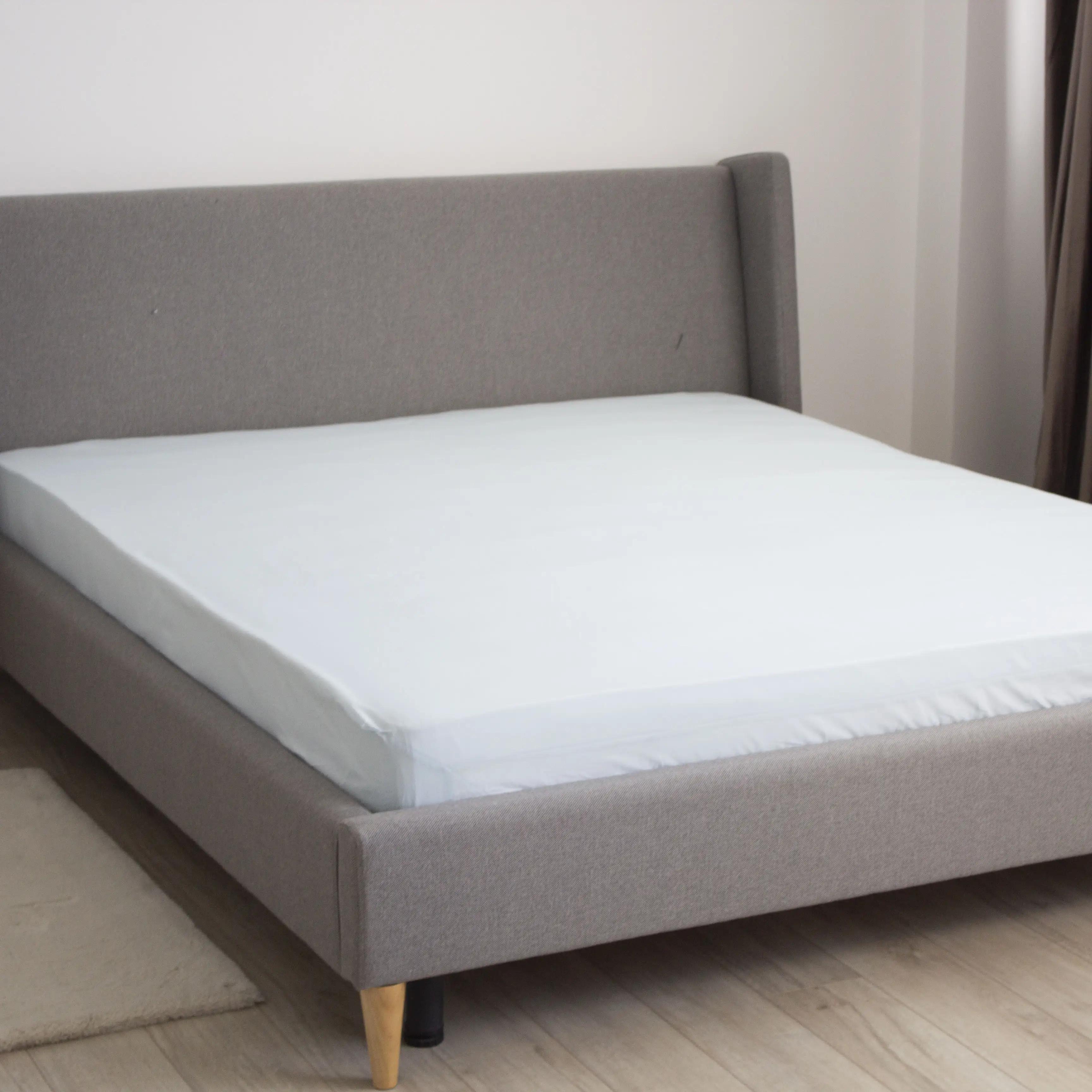 Sheet "NATHNENNYA" with an elastic band Light Blue, 200x200 - Photo 2