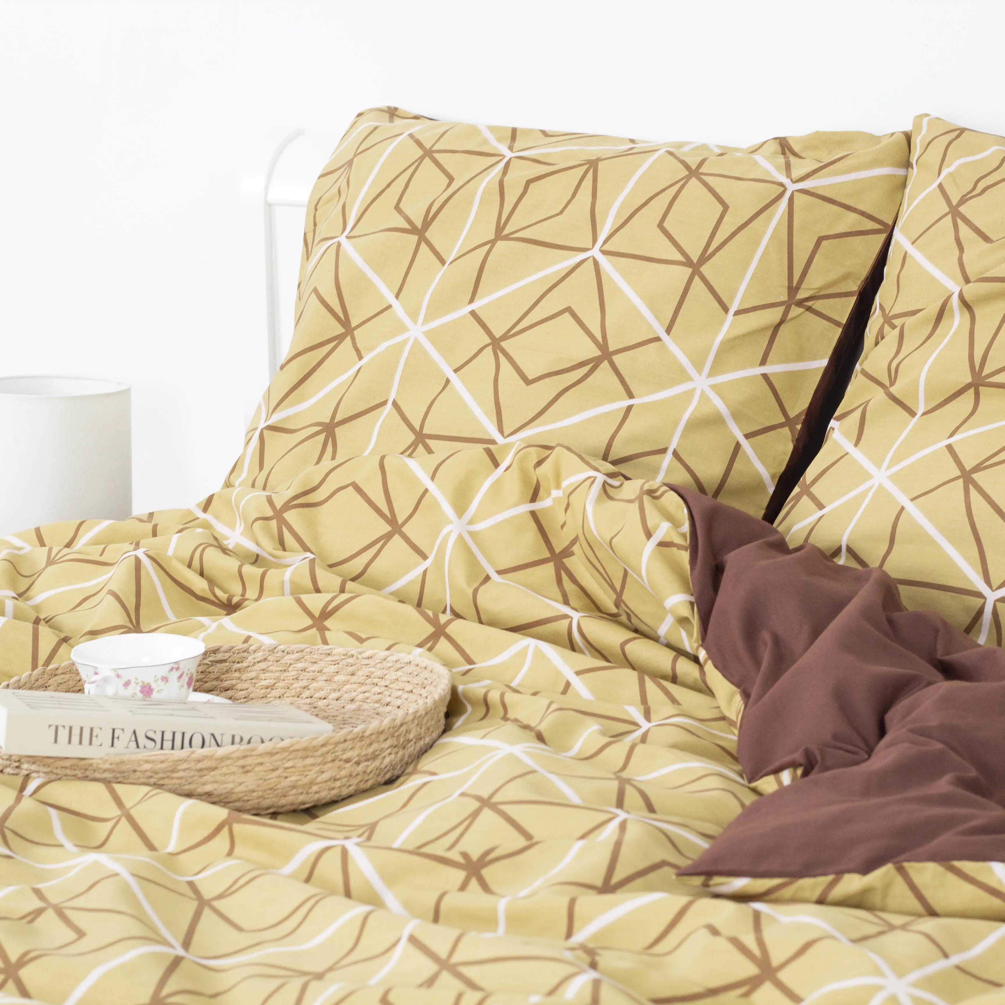 Комплект постільної білизни "ТЕП" Bronze Grid, полуторна - Фото 5