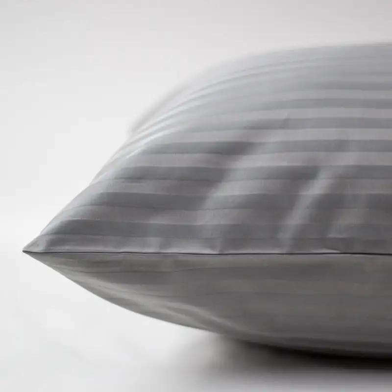 Комплект постільної білизни ТЕП "СТРАЙП САТИН №1" Grey, євро - Фото 4
