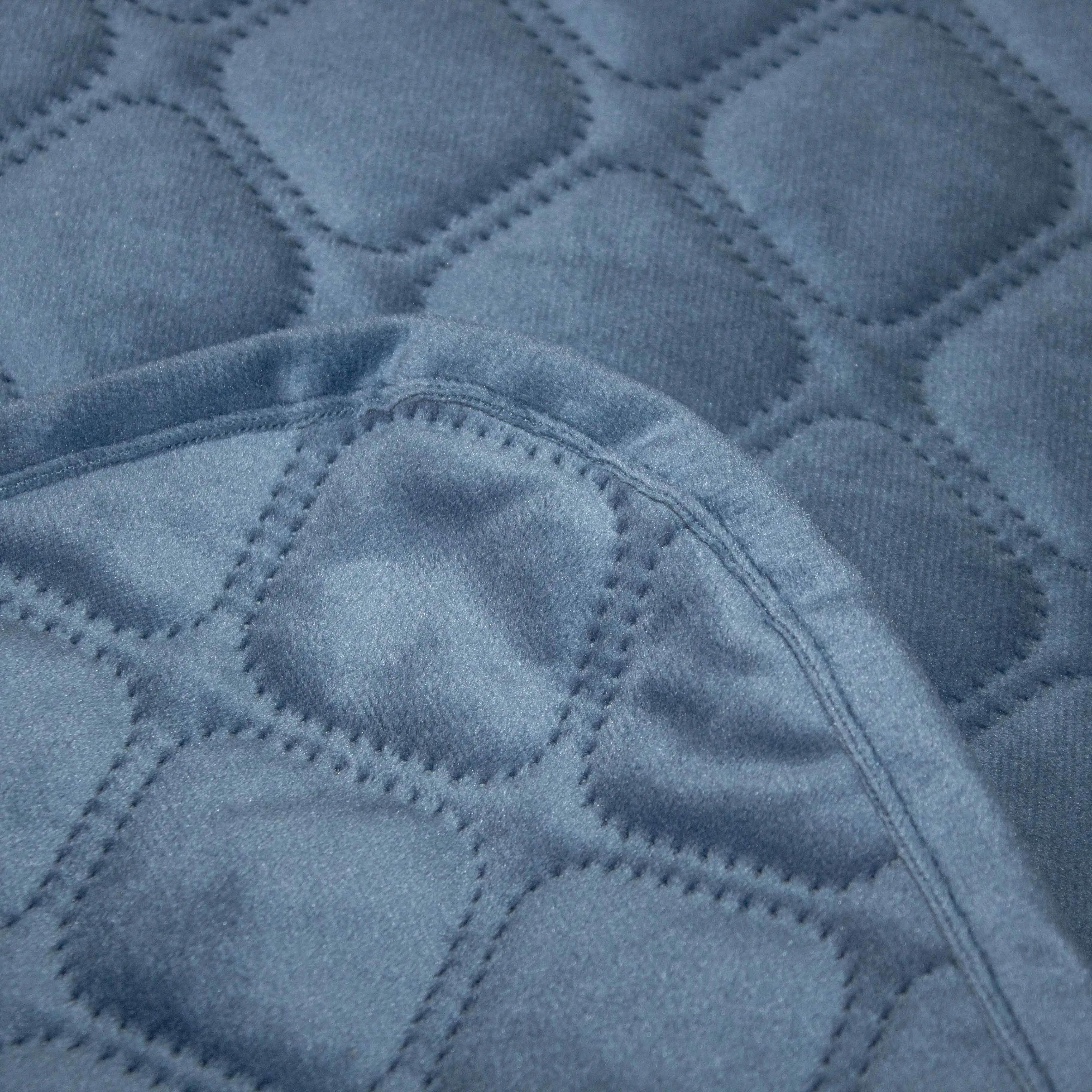 Покривало ТЕП "VELOUR" Azure blue/Ромб круглий, 180x240 - Фото 7