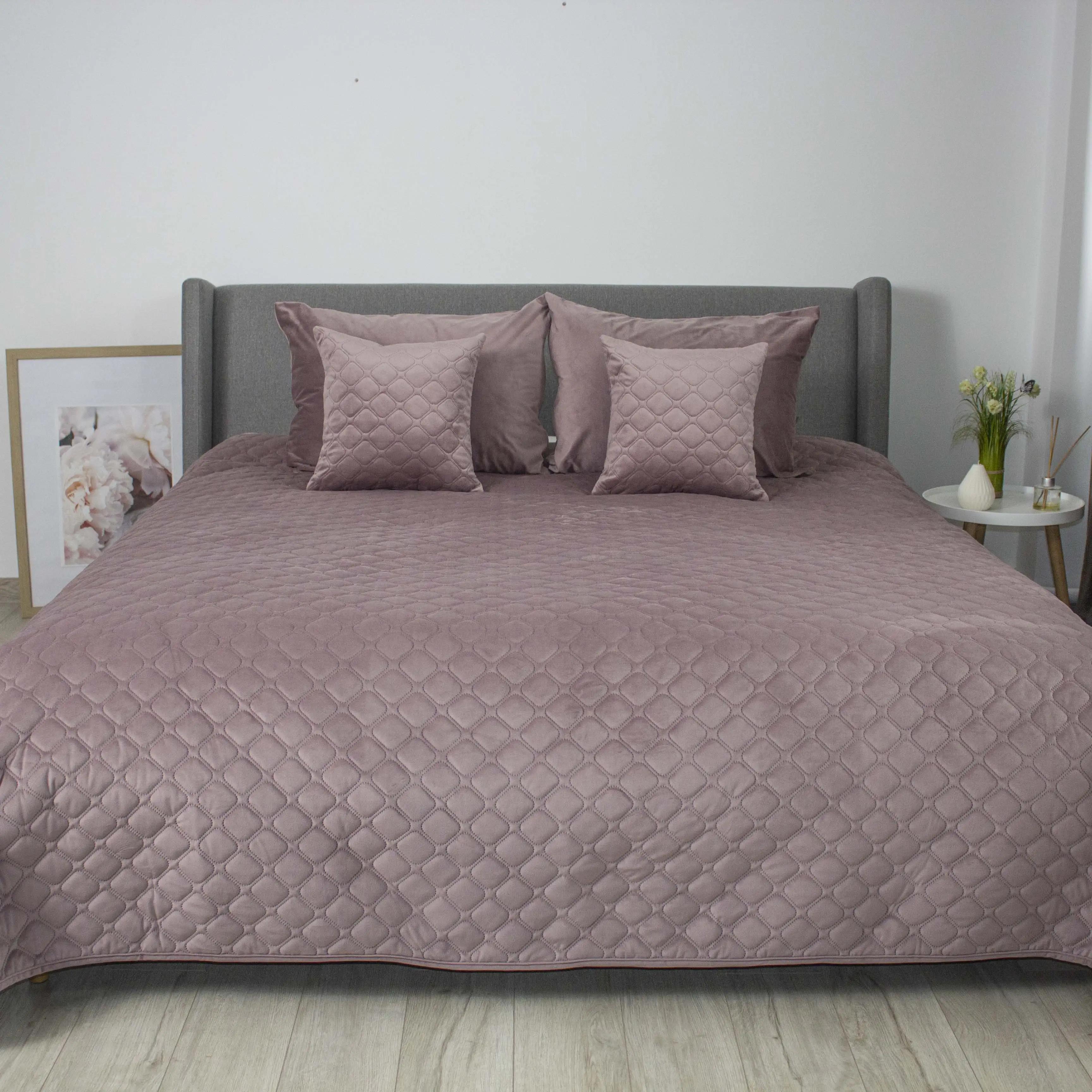 Покривало ТЕП "VELOUR" Elderberry/Ромб круглий, 180x240