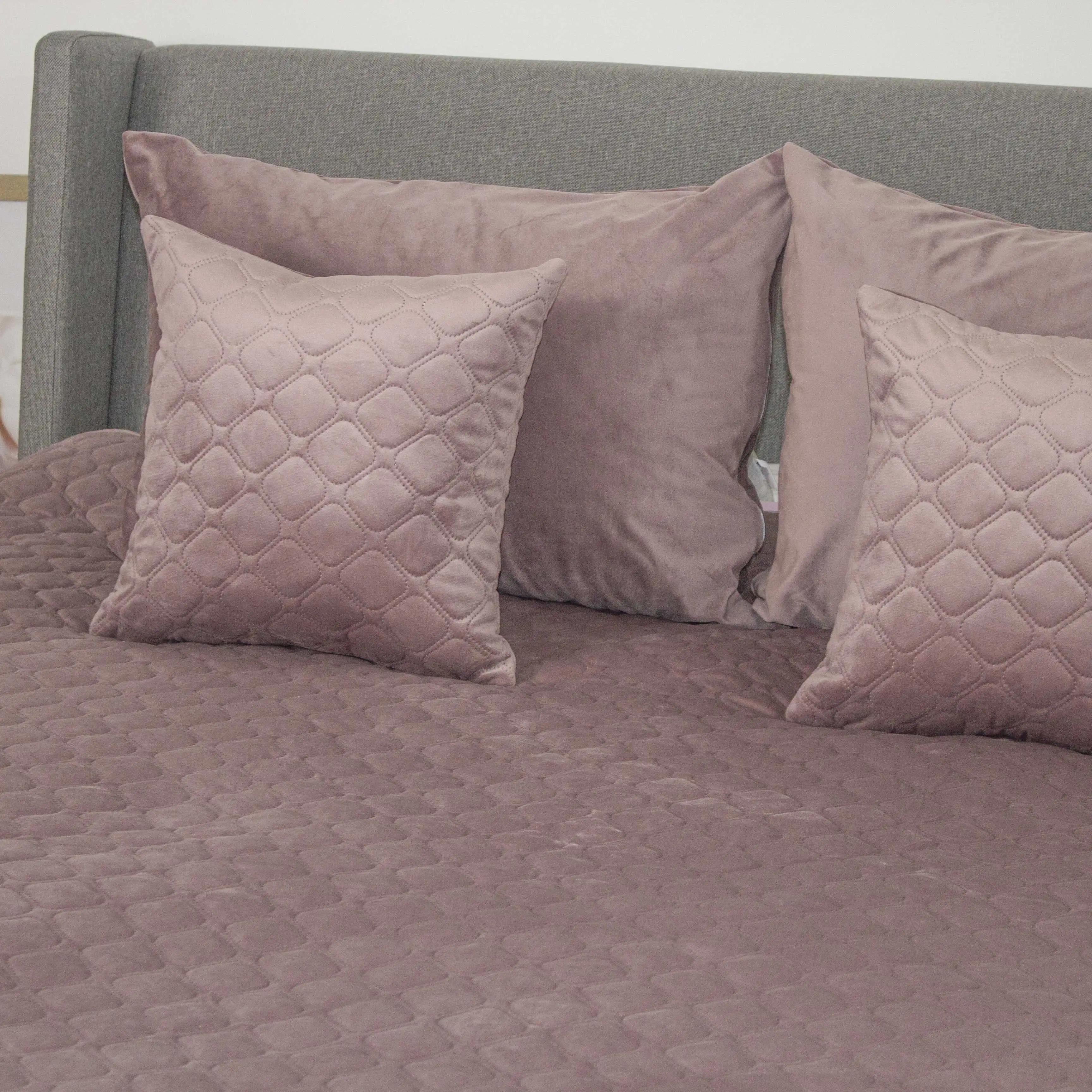 Покривало ТЕП "VELOUR" Elderberry/Ромб круглий, 180x240 - Фото 4