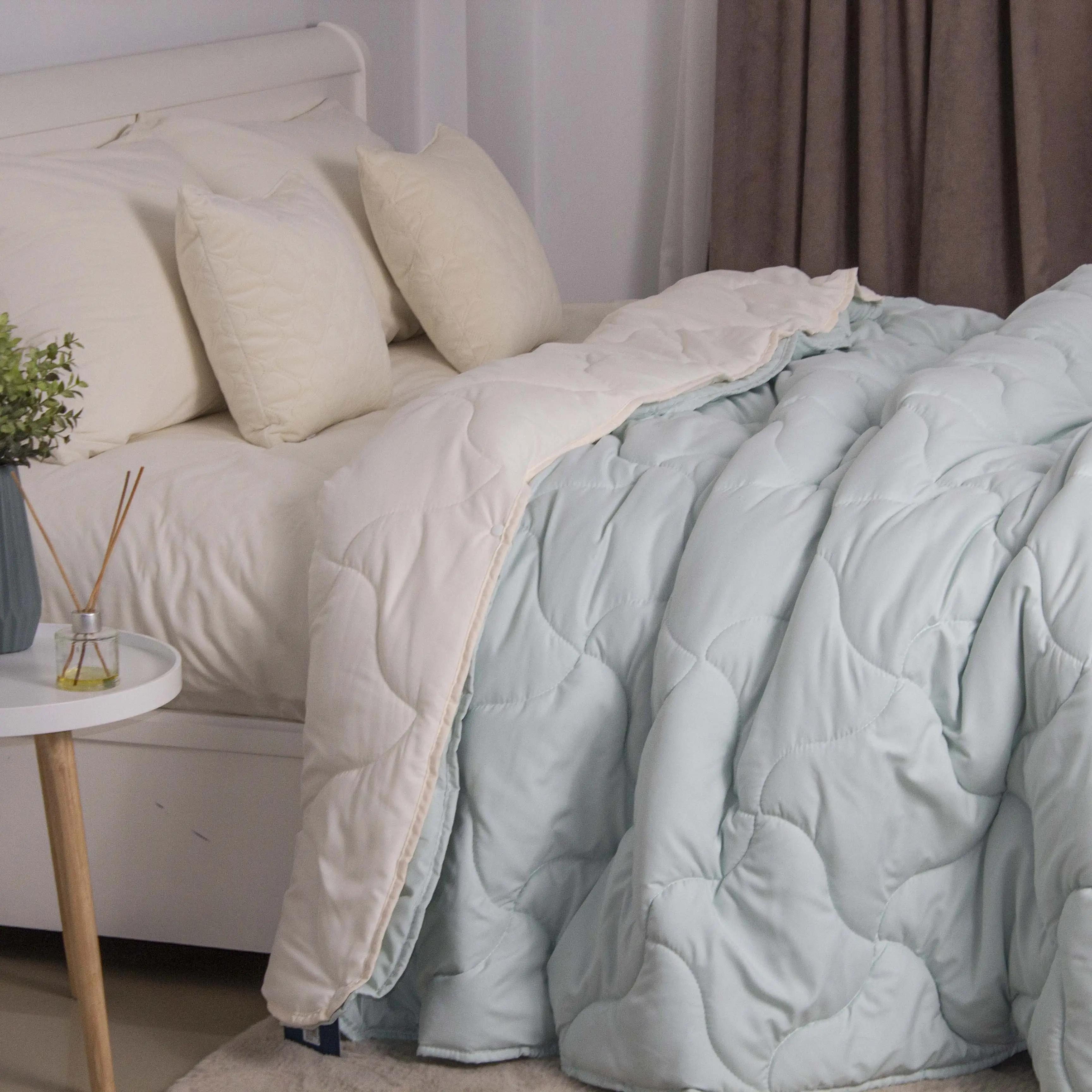 Одеяло Duo Season мятная/молочная, 150x210 - Фото 4