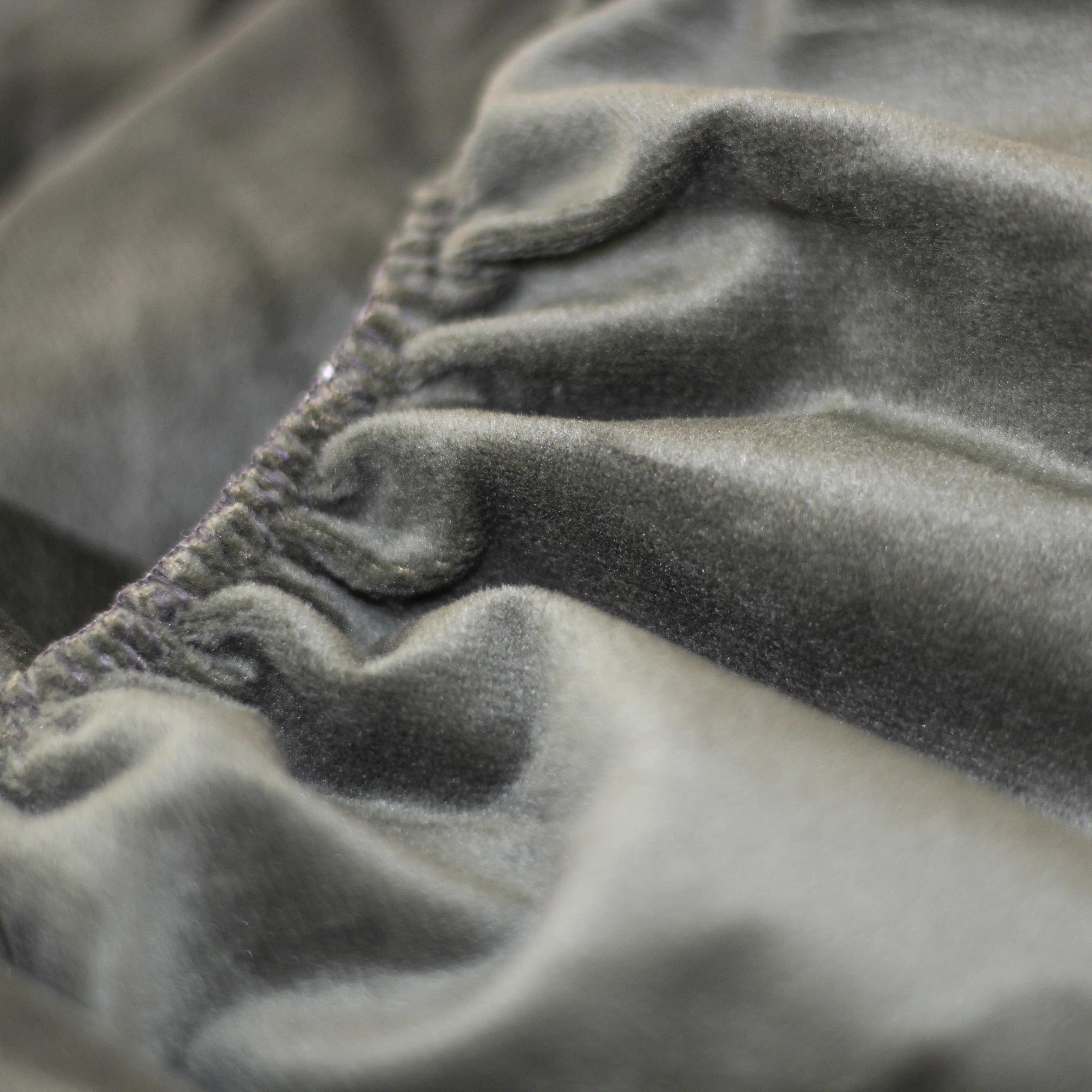 Sheet ТЕП VELOUR with an elastic band dark green, 180x200 - Photo 8