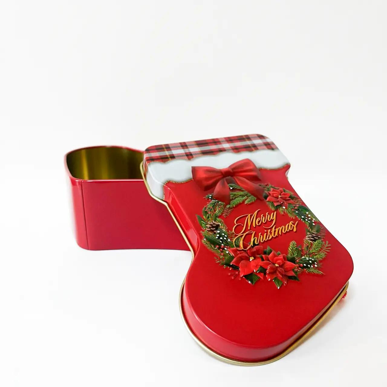 Gift box ‘Christmas Sock’, metal
