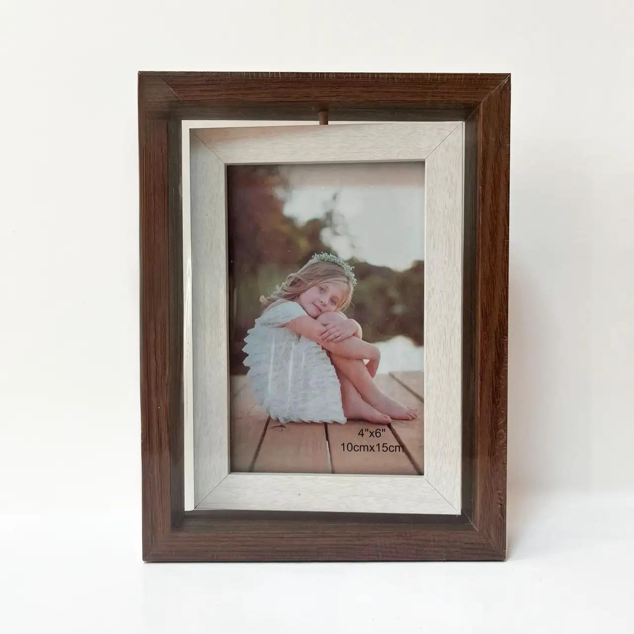 Photo frame ‘Family Frame’, 10×15 cm, plastic, wood-effect