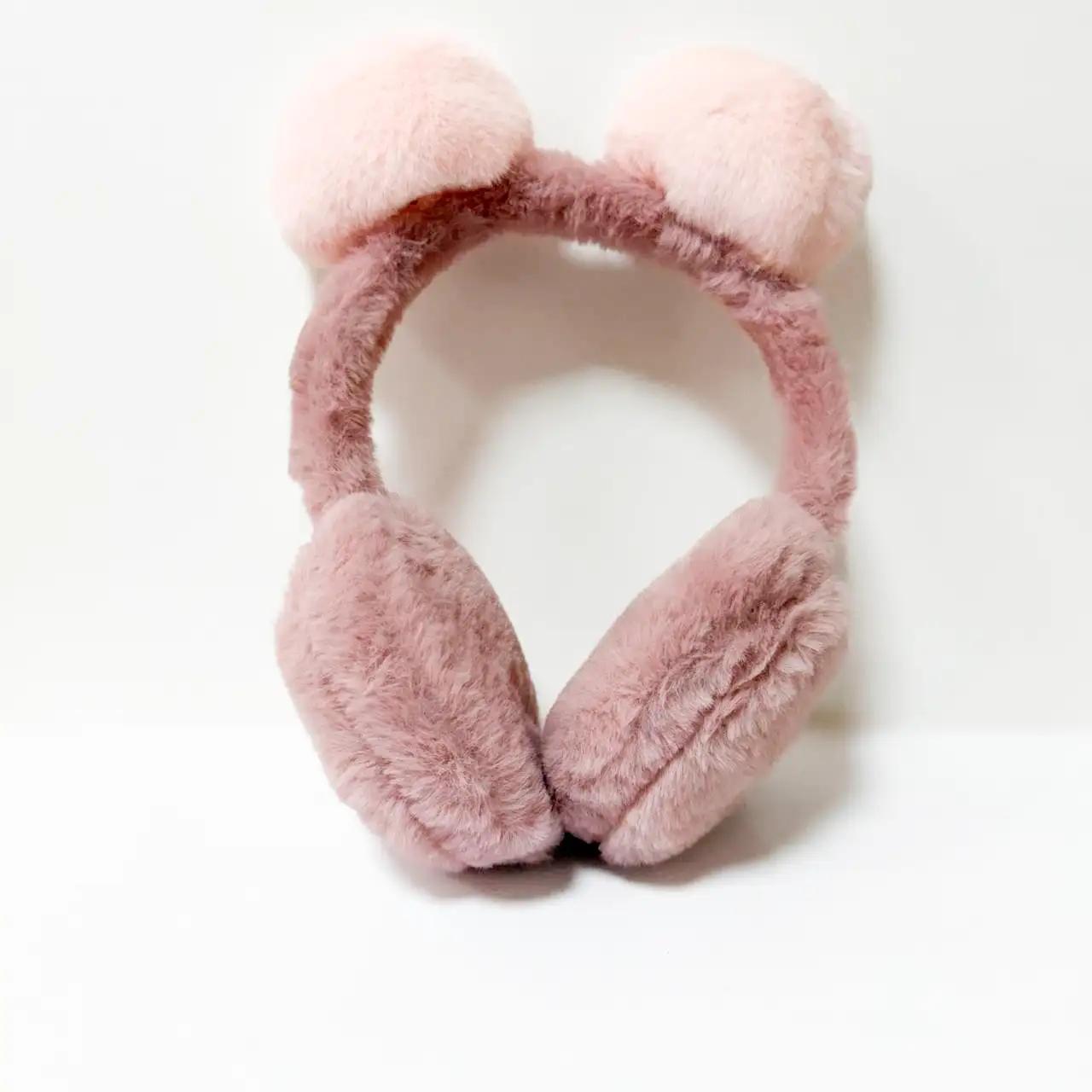 Children's headphones TEP Warm Bear pink