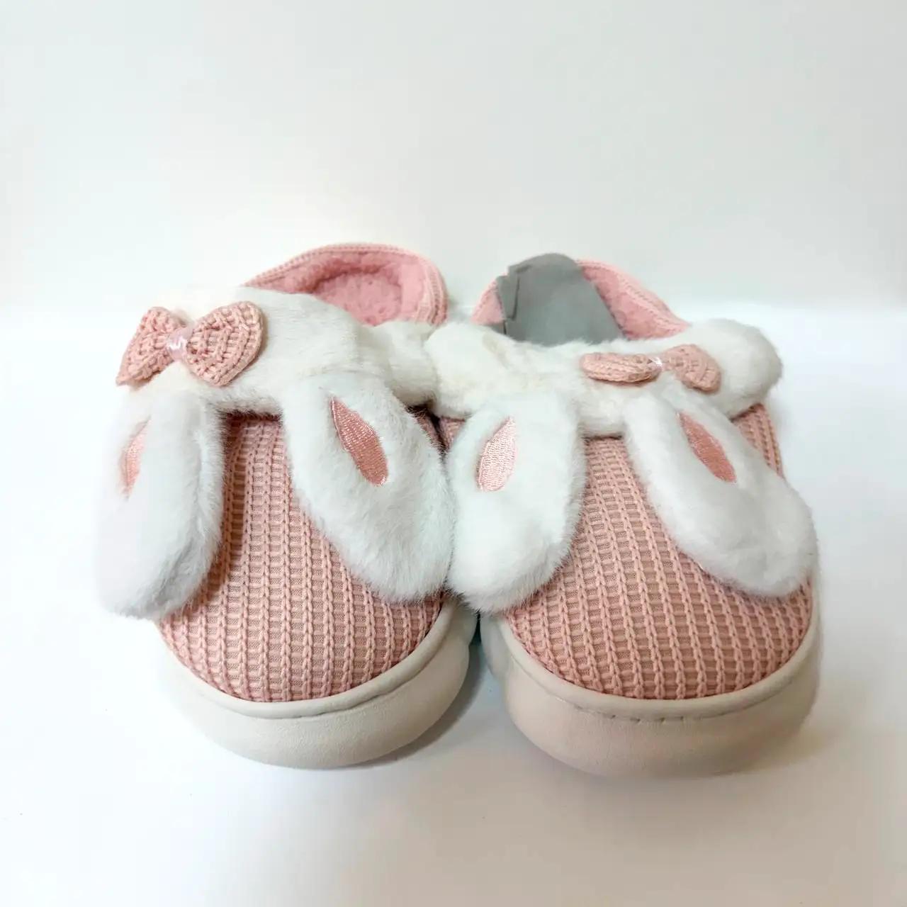 Little Bunny children's slippers, size 30–35, pink