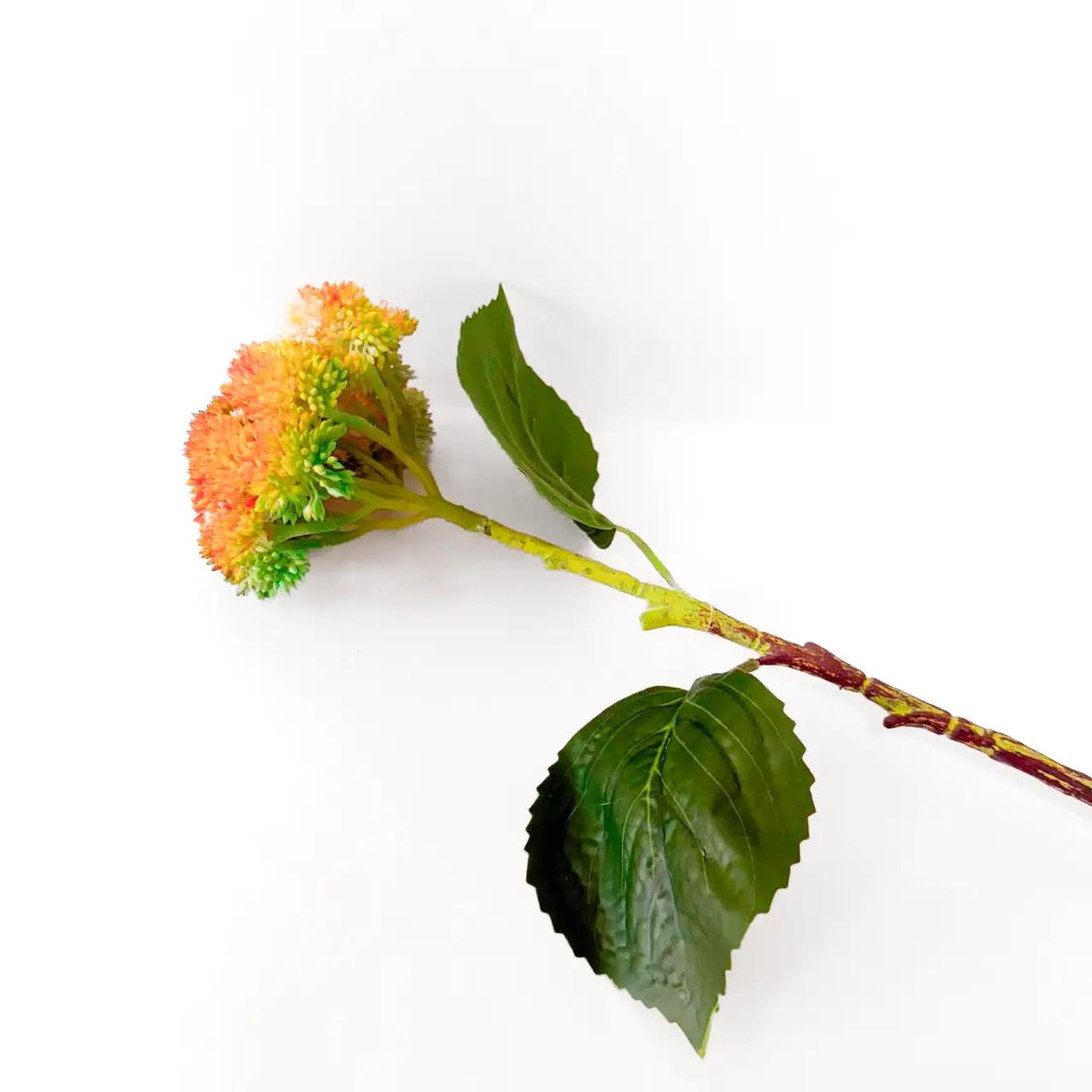 Artificial flower ‘Autumn Light’, 60 cm, orange-yellow