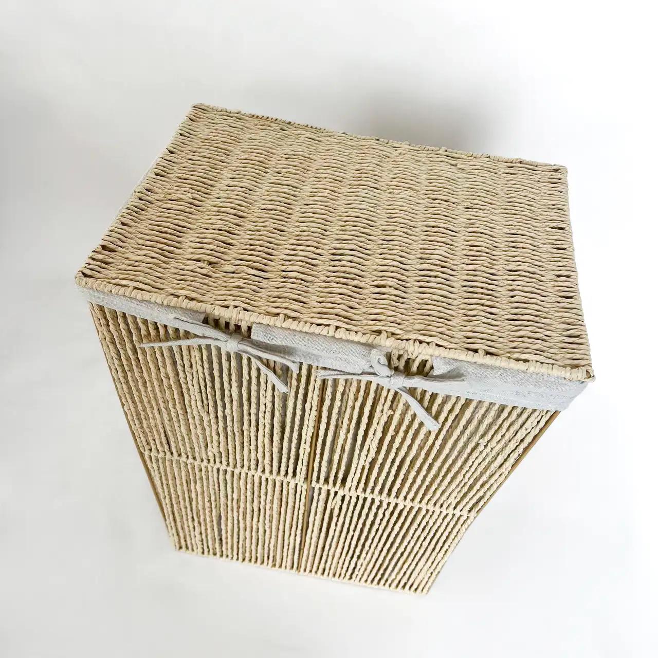 Комплект кошиків для білизни Natural Home, 3 шт, бежеві - Фото 2