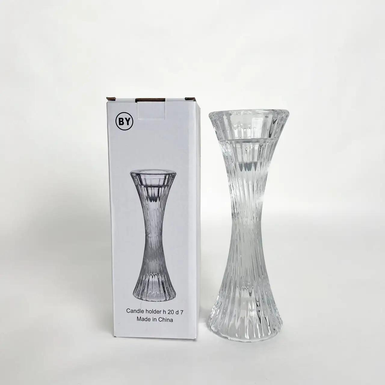 Підсвічник «Glass Light», 20 см, скло, прозорий - Фото 2