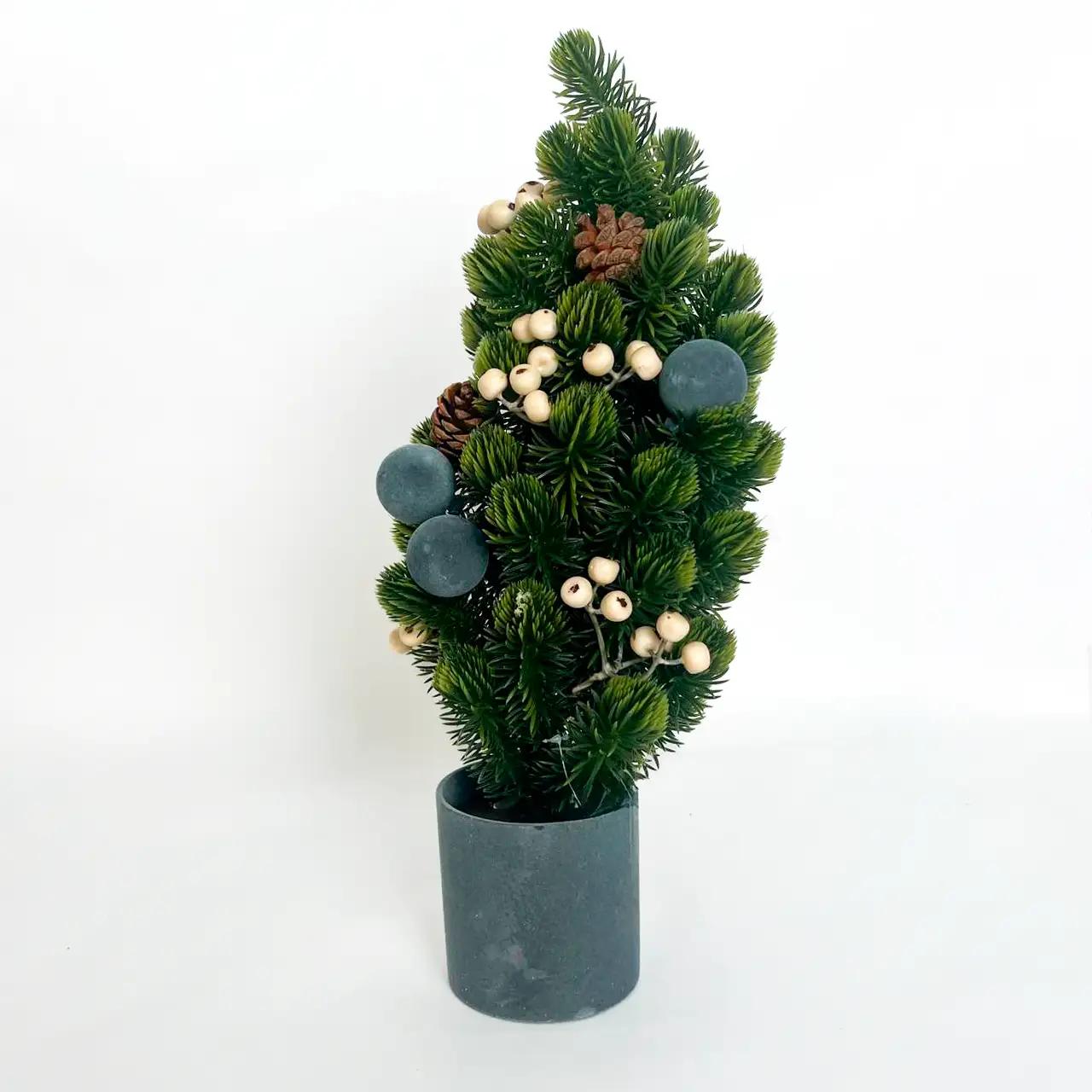 Decorative Christmas tree ‘Calm Winter’, 48 cm, artificial needles, PE