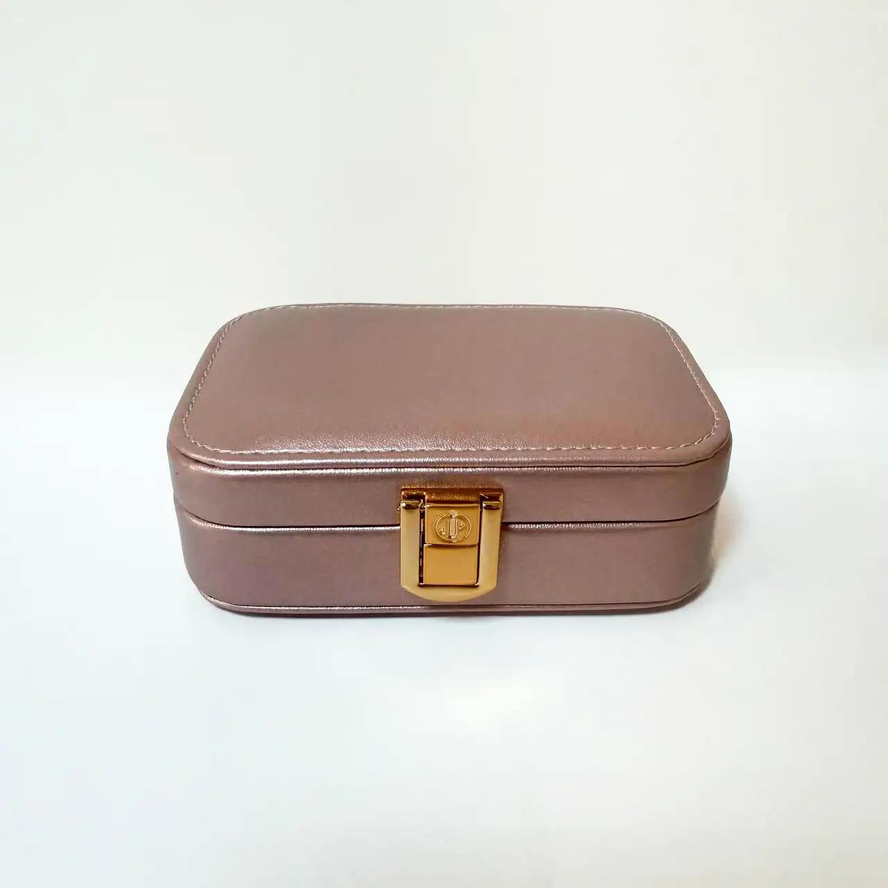 Soft Shine jewellery box, 12×7.5×4 cm, pink, Decor