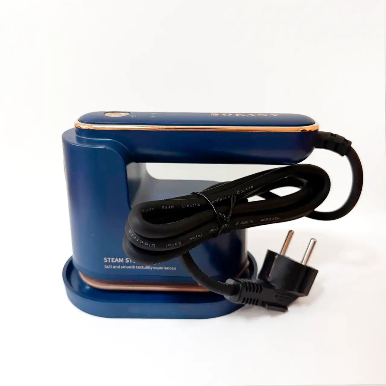 Утюг-отпариватель дорожный «Warm Travel» 1200 Вт, синий, Декор