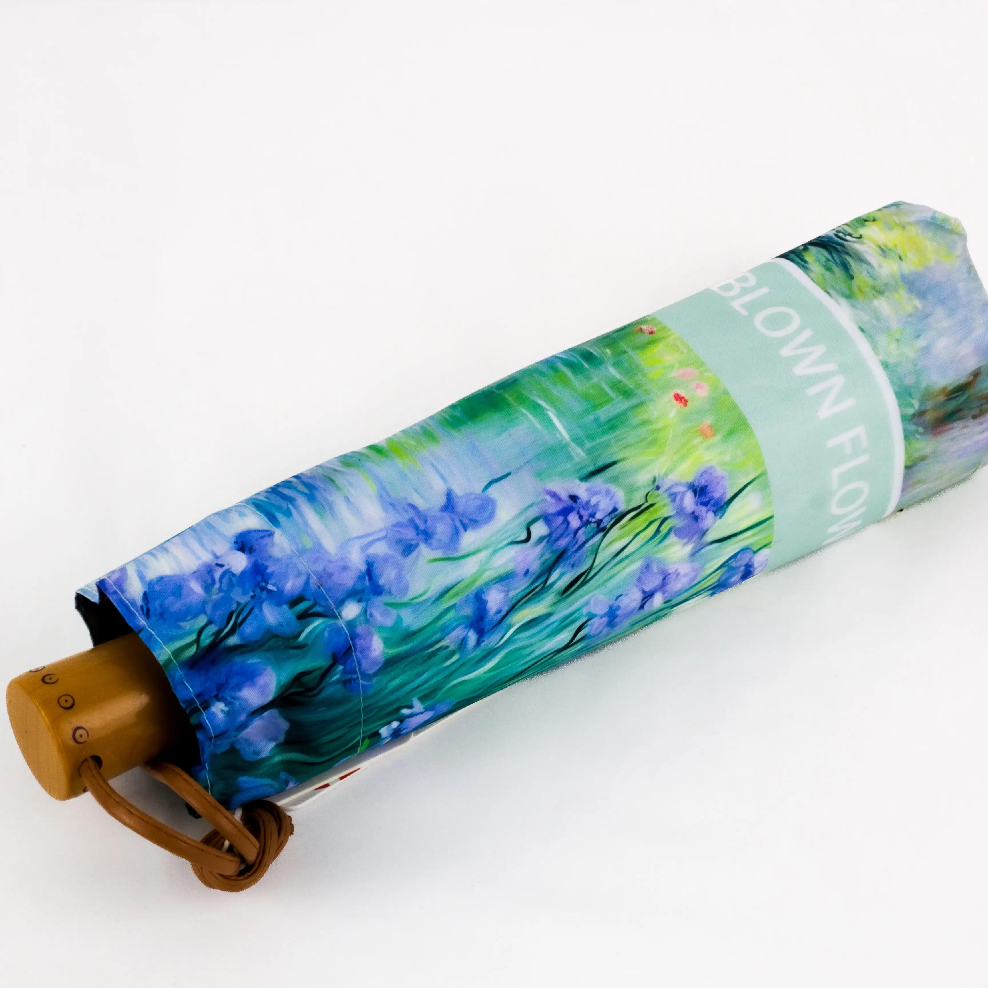 Зонт механический складной 99 см — Umbrella Floral Strong Frame