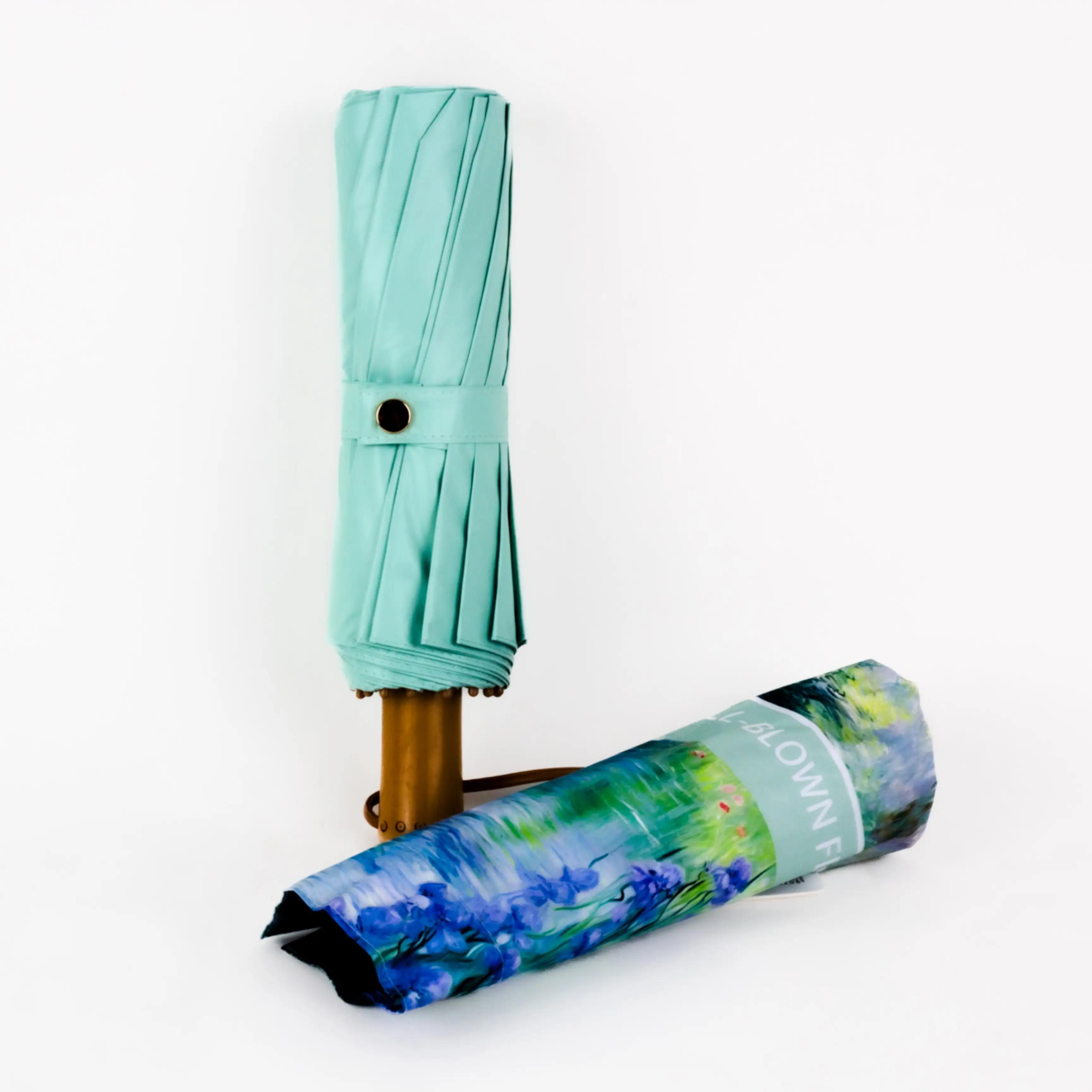 Зонт механический складной 99 см — Umbrella Floral Strong Frame - Фото 3